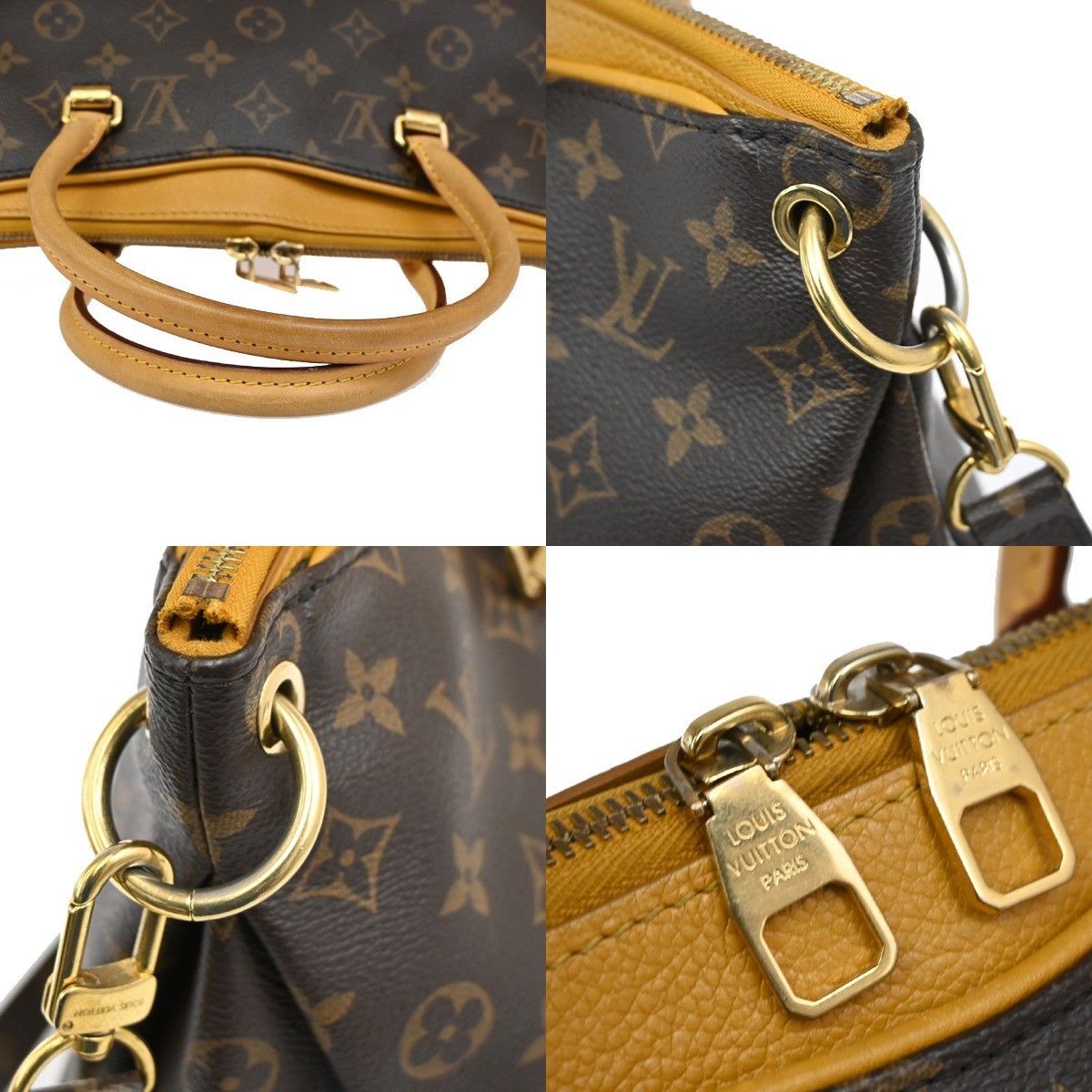 Louis Vuitton Louis Vuitton Pallas Tote Monogram Canvas with Leather Size ONE SIZE - 10 Thumbnail