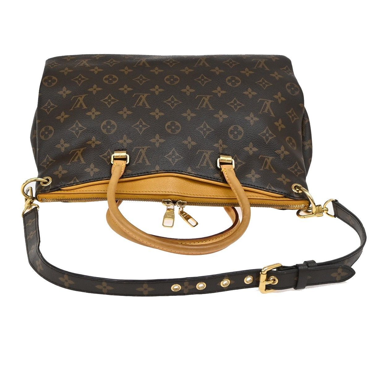 Louis Vuitton Louis Vuitton Pallas Tote Monogram Canvas with Leather Size ONE SIZE - 8 Thumbnail