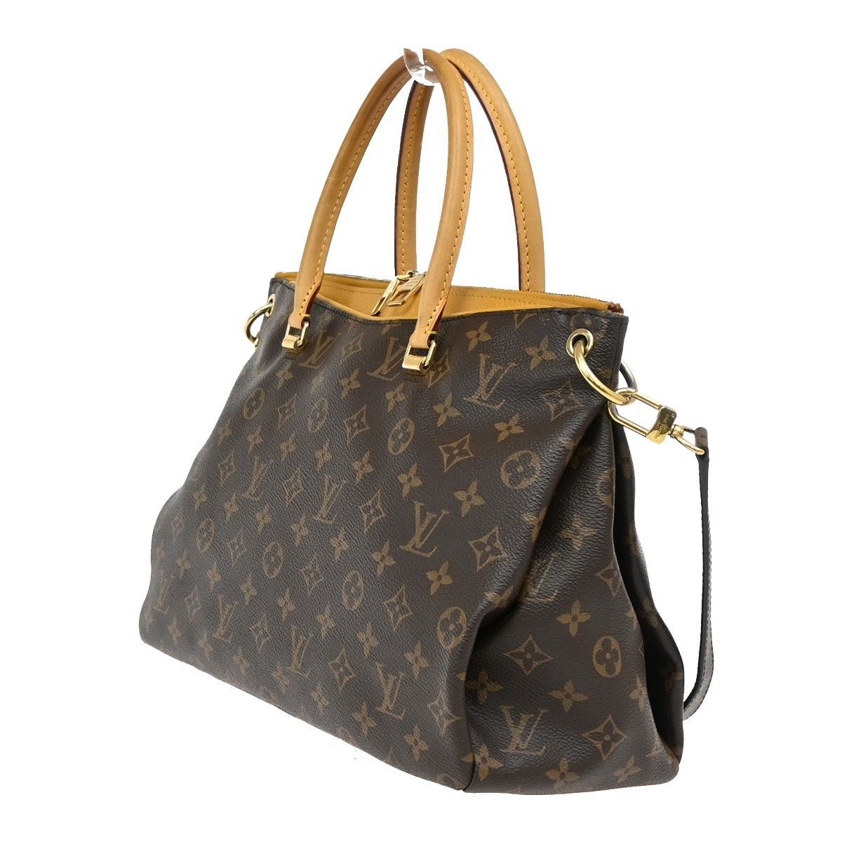 Louis Vuitton Louis Vuitton Pallas Tote Monogram Canvas with Leather Size ONE SIZE - 3 Thumbnail