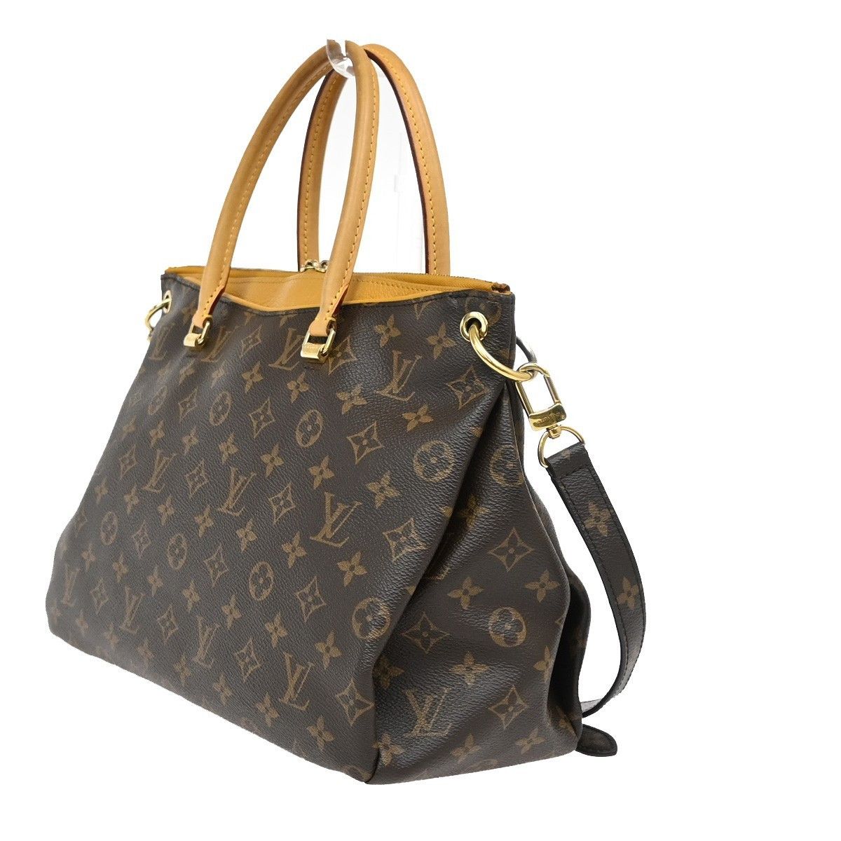 Louis Vuitton Louis Vuitton Pallas Tote Monogram Canvas with Leather Size ONE SIZE - 4 Thumbnail