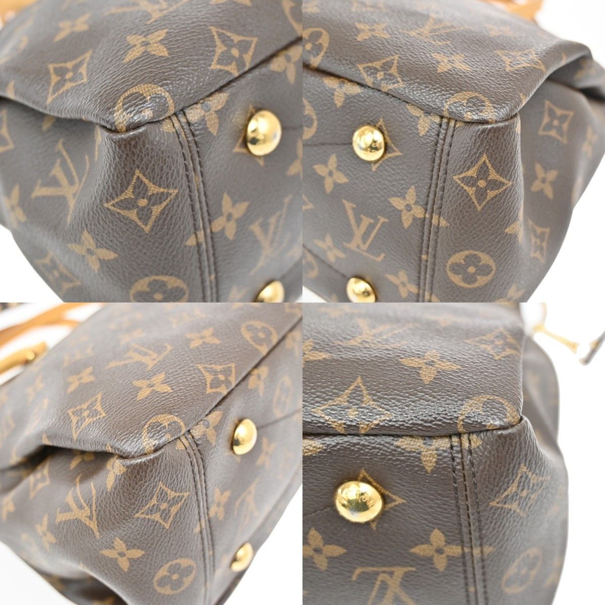 Louis Vuitton Louis Vuitton Pallas Tote Monogram Canvas with Leather Size ONE SIZE - 9 Thumbnail
