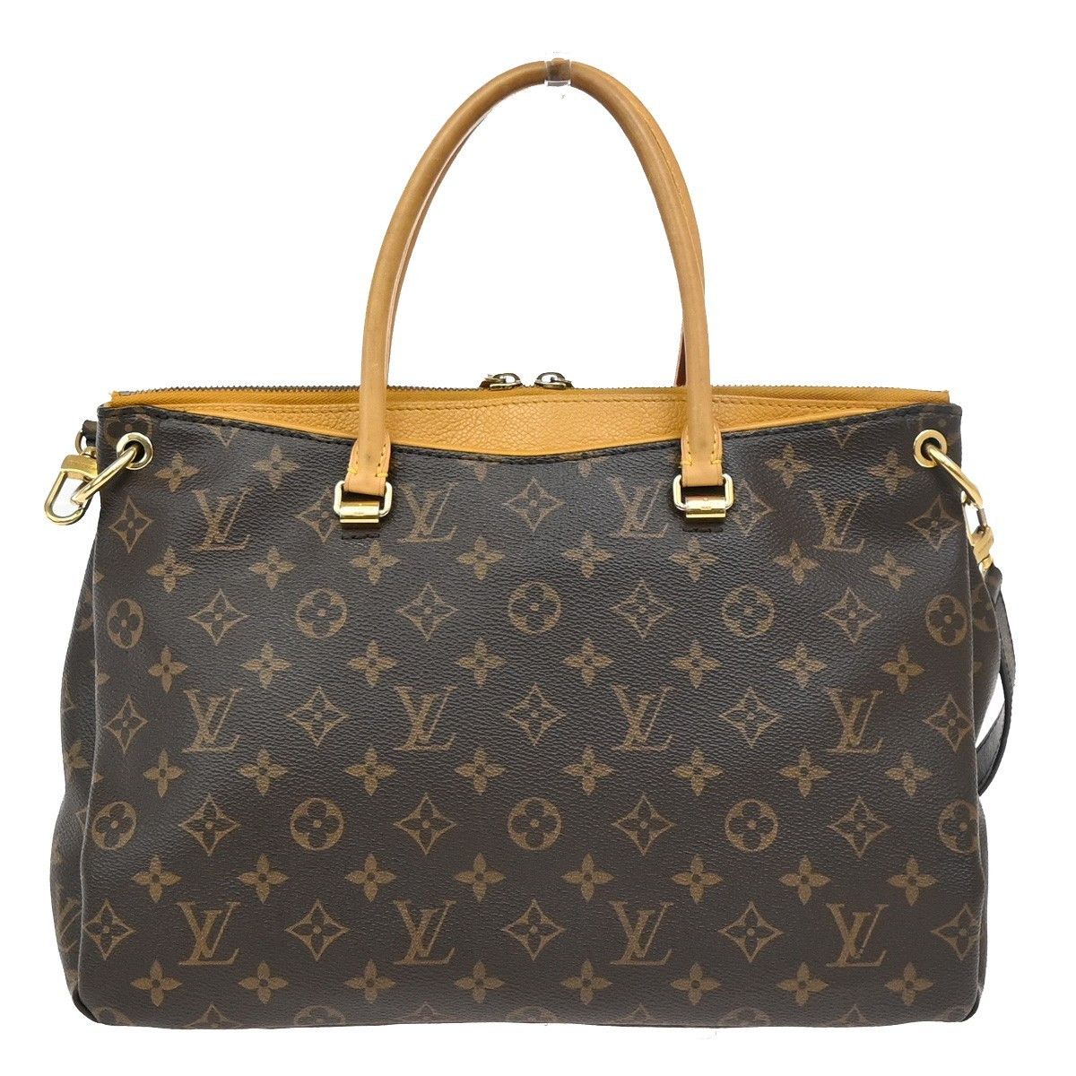 Louis Vuitton Louis Vuitton Pallas Tote Monogram Canvas with Leather Size ONE SIZE - 2 Thumbnail