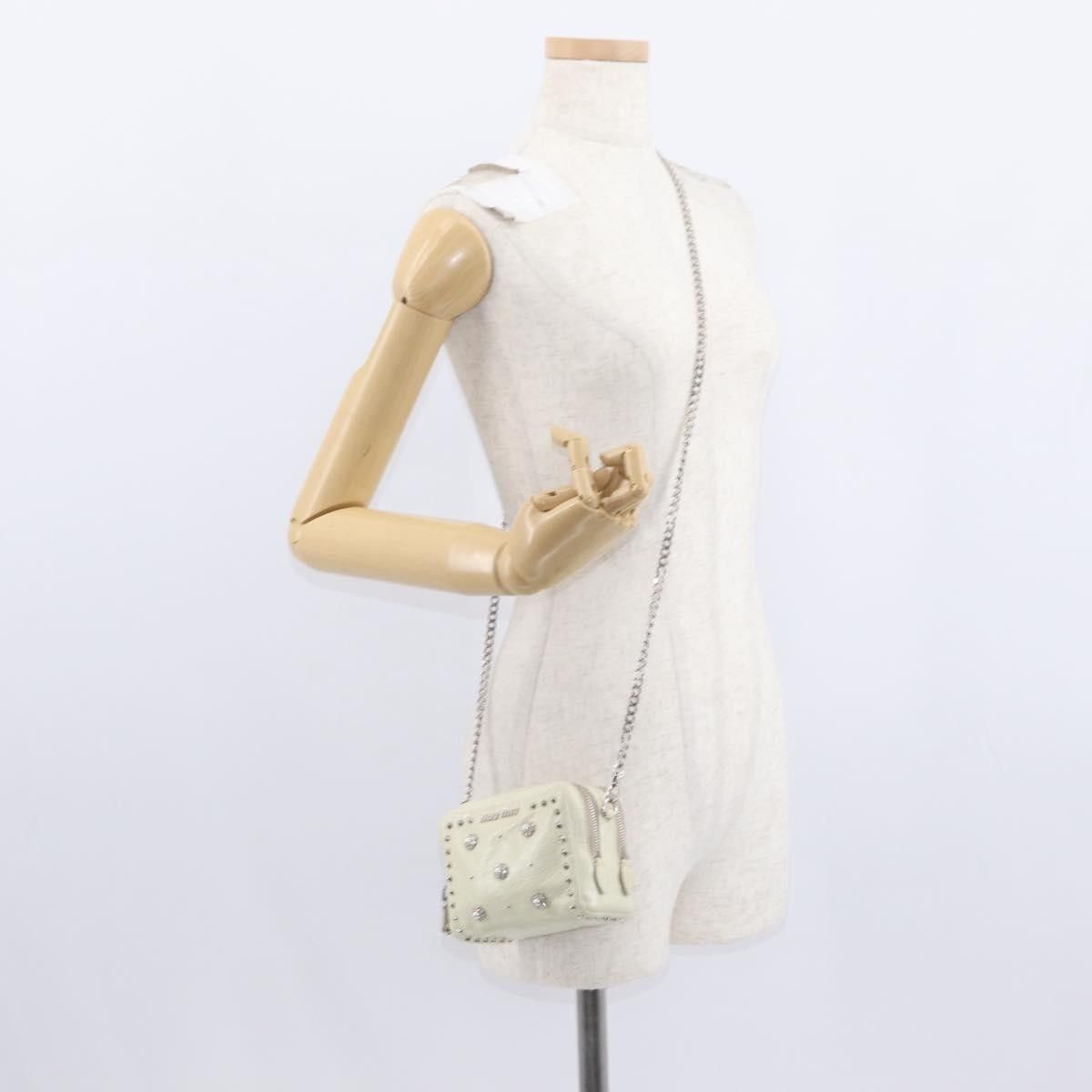Miu Miu Miu Miu Chain Leather Size ONE SIZE - 16 Thumbnail