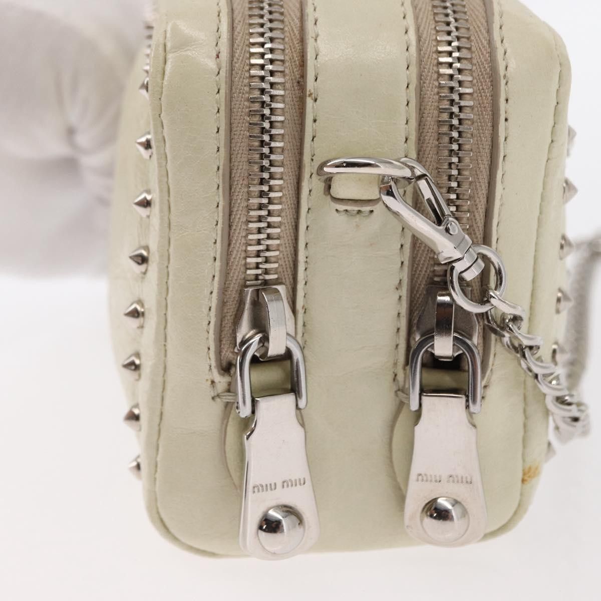 Miu Miu Miu Miu Chain Leather Size ONE SIZE - 13 Thumbnail