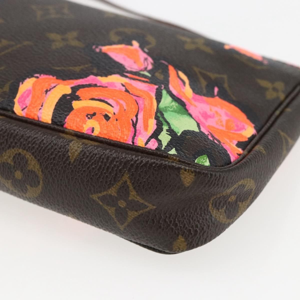 Louis Vuitton Louis Vuitton Pochette Accessoires Limited Edition Monogram Roses Size ONE SIZE - 11 Thumbnail