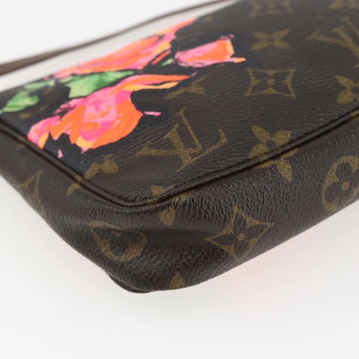 Louis Vuitton Louis Vuitton Pochette Accessoires Limited Edition Monogram Roses Size ONE SIZE - 12 Thumbnail