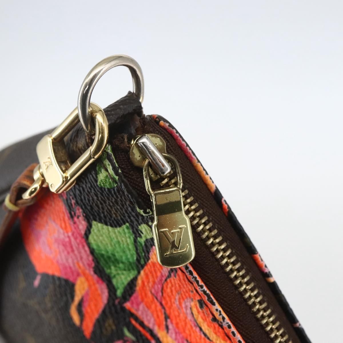 Louis Vuitton Louis Vuitton Pochette Accessoires Limited Edition Monogram Roses Size ONE SIZE - 13 Thumbnail