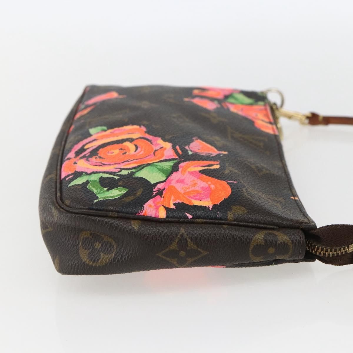 Louis Vuitton Louis Vuitton Pochette Accessoires Limited Edition Monogram Roses Size ONE SIZE - 4 Thumbnail