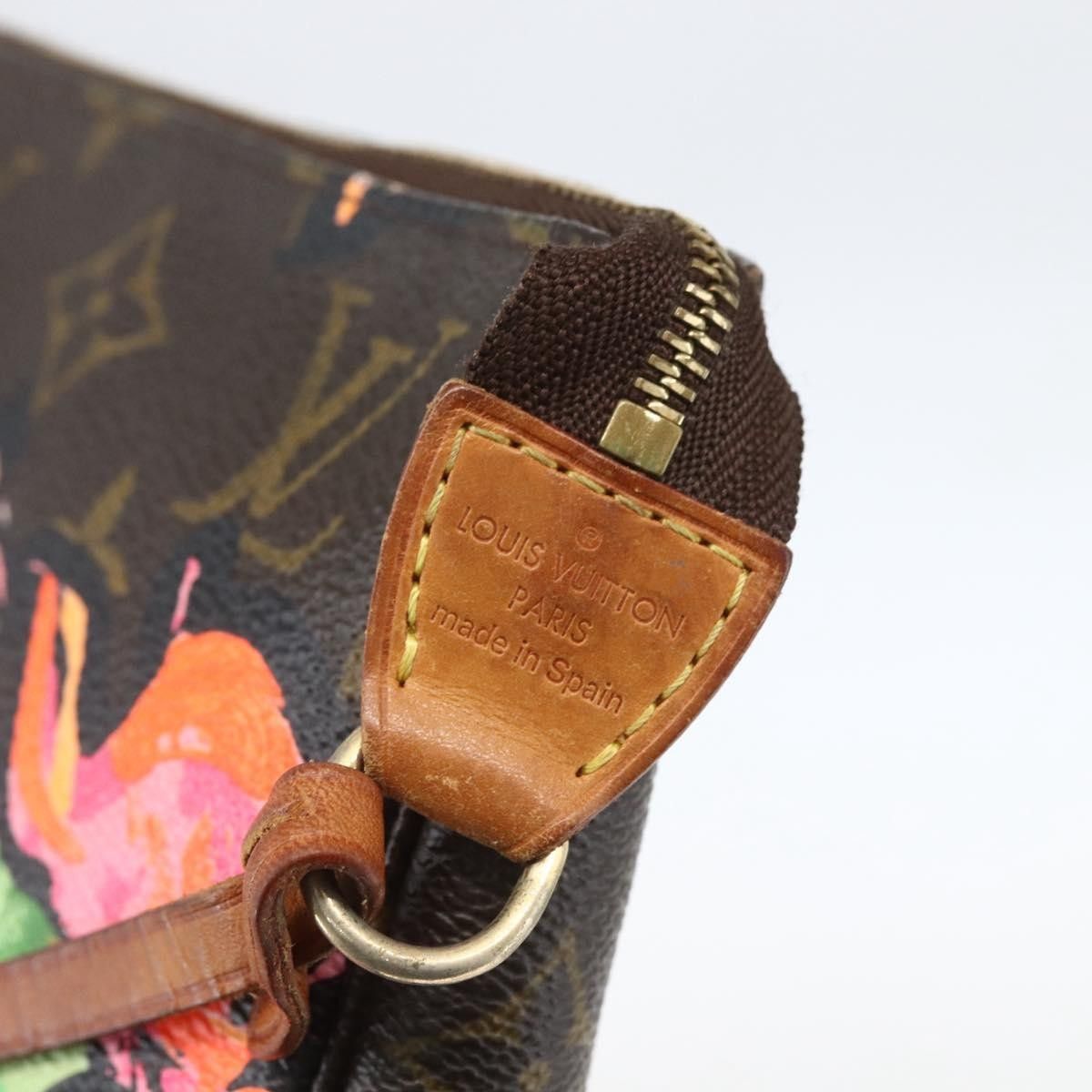 Louis Vuitton Louis Vuitton Pochette Accessoires Limited Edition Monogram Roses Size ONE SIZE - 6 Thumbnail