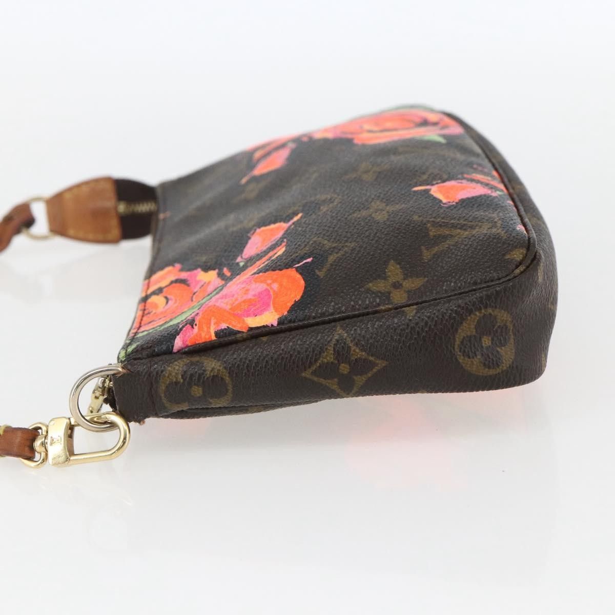 Louis Vuitton Louis Vuitton Pochette Accessoires Limited Edition Monogram Roses Size ONE SIZE - 3 Thumbnail