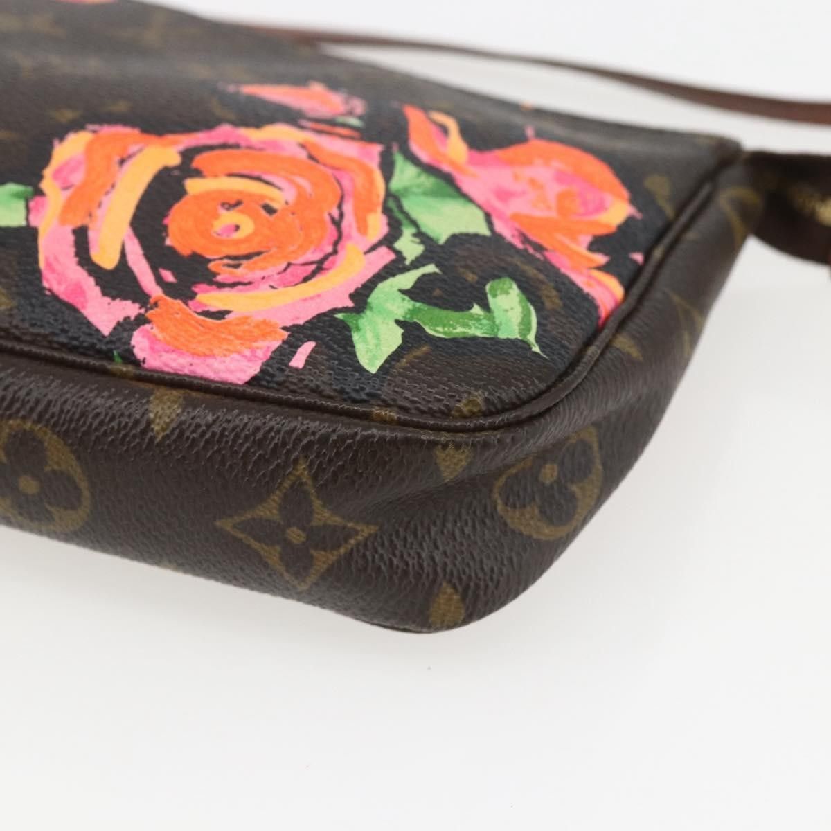 Louis Vuitton Louis Vuitton Pochette Accessoires Limited Edition Monogram Roses Size ONE SIZE - 10 Thumbnail