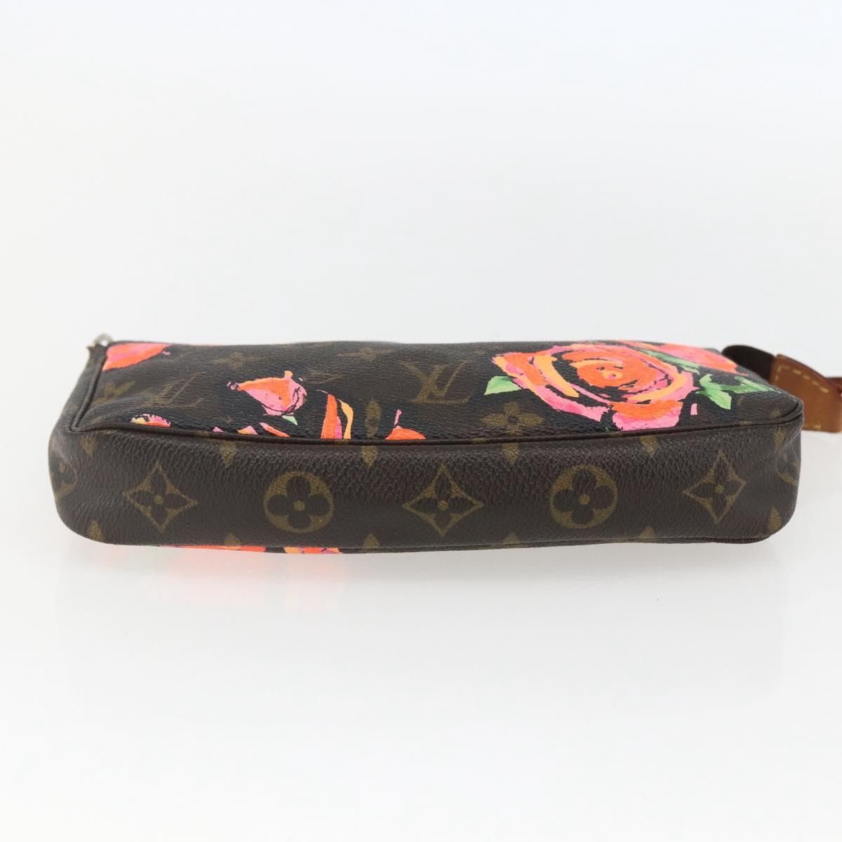 Louis Vuitton Louis Vuitton Pochette Accessoires Limited Edition Monogram Roses Size ONE SIZE - 17 Thumbnail