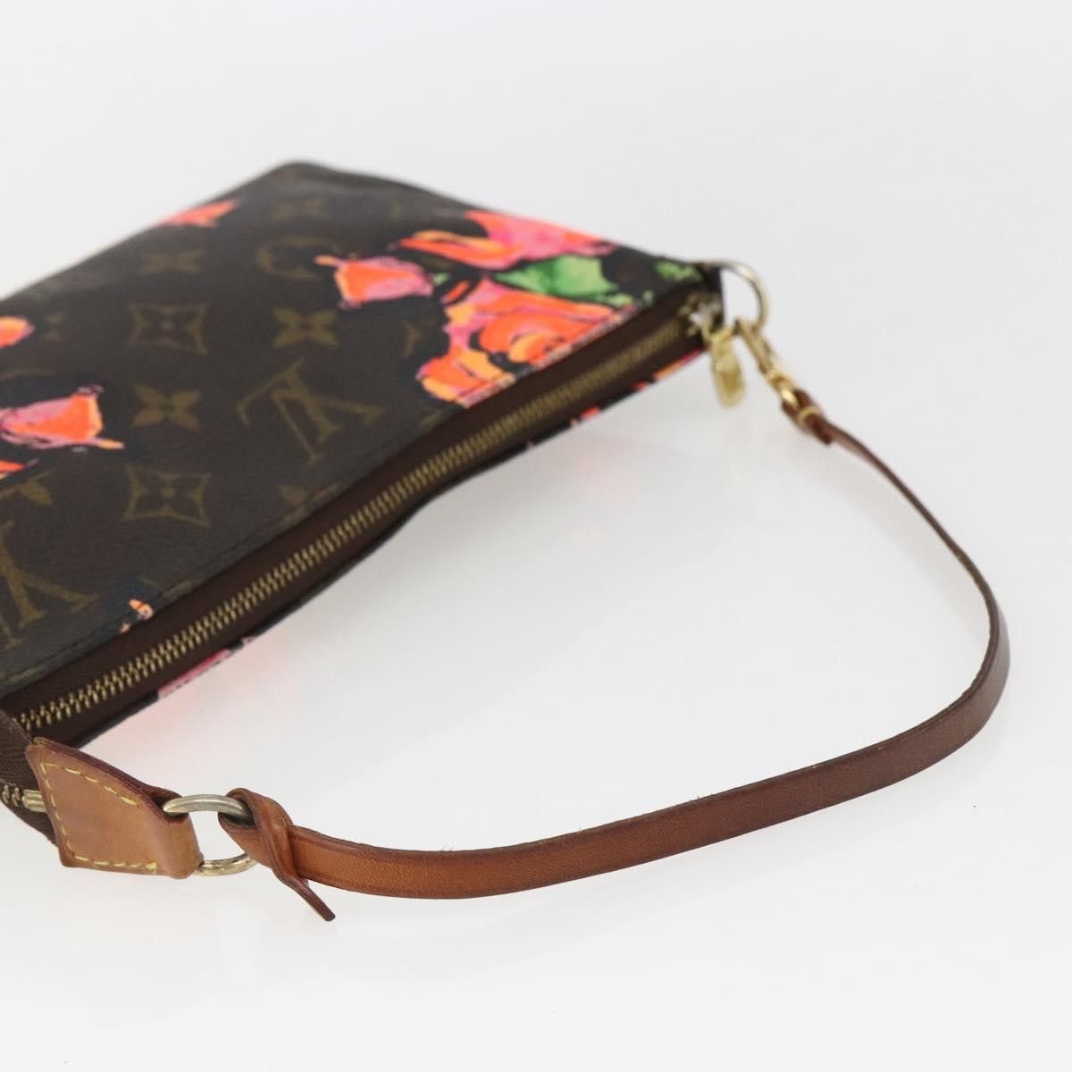 Louis Vuitton Louis Vuitton Pochette Accessoires Limited Edition Monogram Roses Size ONE SIZE - 8 Thumbnail