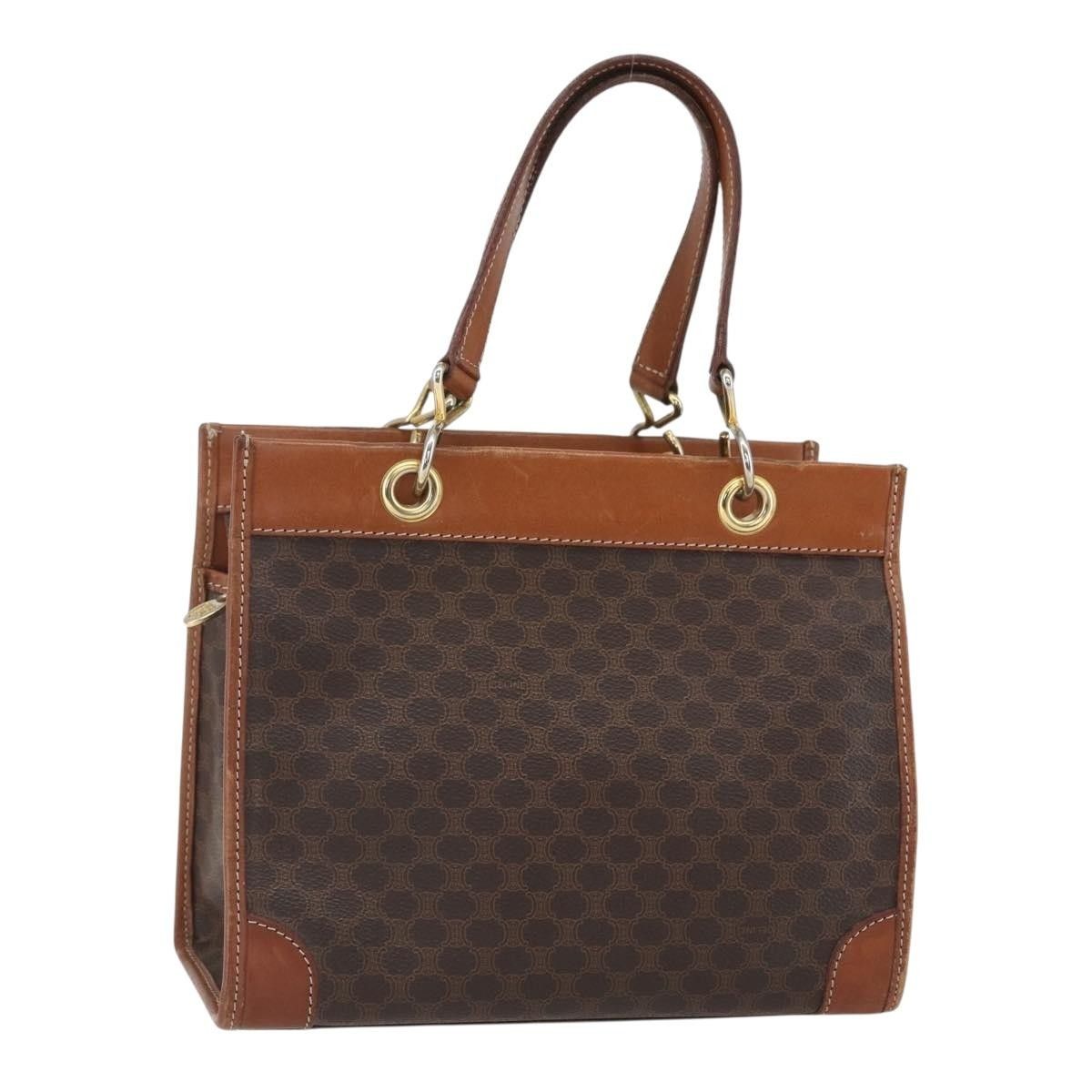 Celine Celine Vintage Macadam Handbag Canvas and Leather Size ONE SIZE - 17 Thumbnail