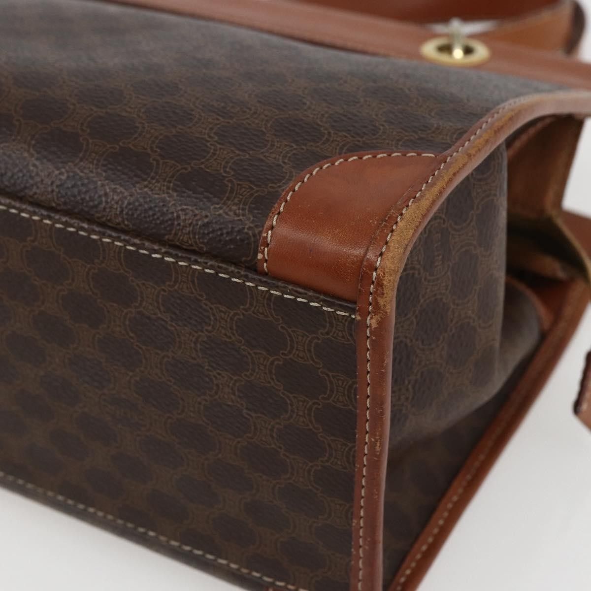 Celine Celine Vintage Macadam Handbag Canvas and Leather Size ONE SIZE - 11 Thumbnail
