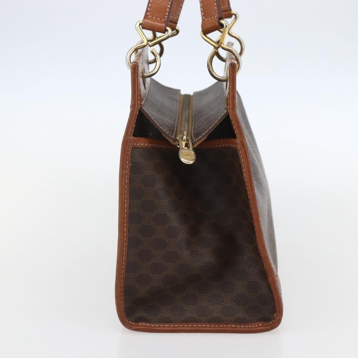 Celine Celine Vintage Macadam Handbag Canvas and Leather Size ONE SIZE - 3 Thumbnail