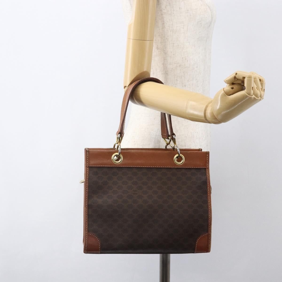 Celine Celine Vintage Macadam Handbag Canvas and Leather Size ONE SIZE - 13 Thumbnail