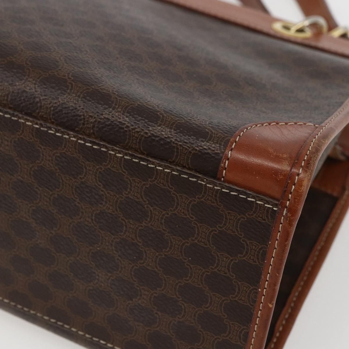 Celine Celine Vintage Macadam Handbag Canvas and Leather Size ONE SIZE - 8 Thumbnail