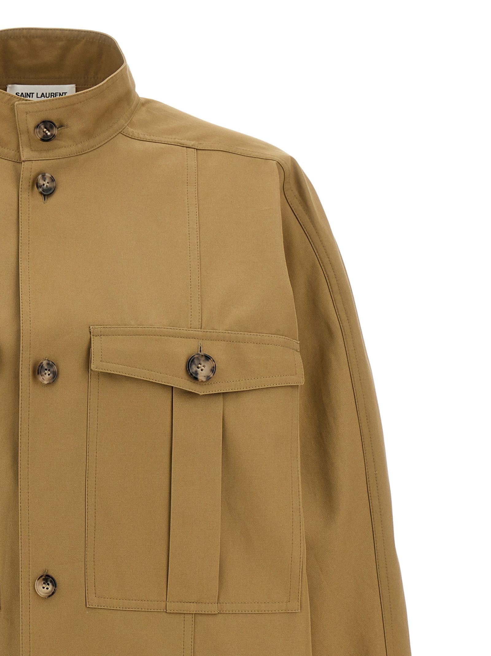 Saint Laurent Paris 'Saharienne' Shirt Size XS / US 0-2 / IT 36-38 - 3 Thumbnail