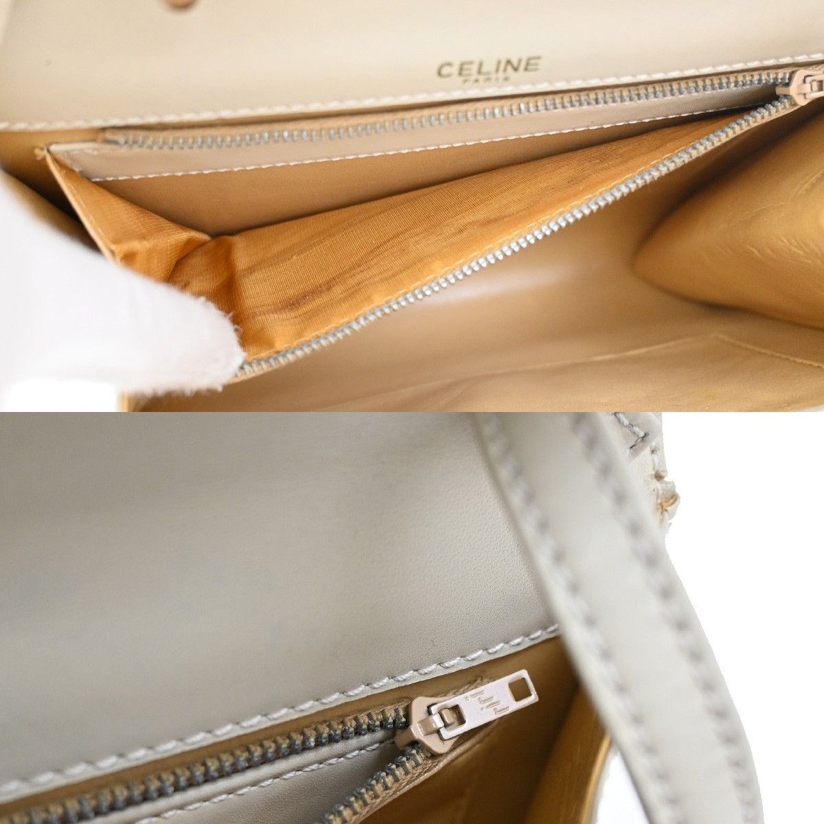 Celine Celine Vintage Triomphe Flap Bag Leather Size ONE SIZE - 16 Thumbnail