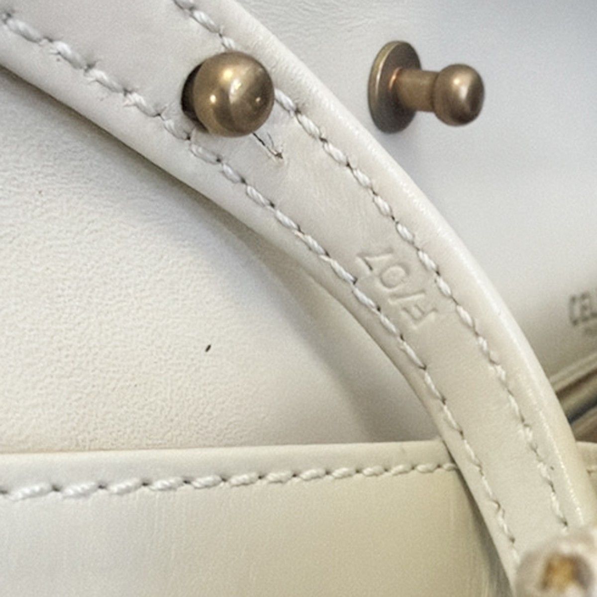 Celine Celine Vintage Triomphe Flap Bag Leather Size ONE SIZE - 17 Thumbnail