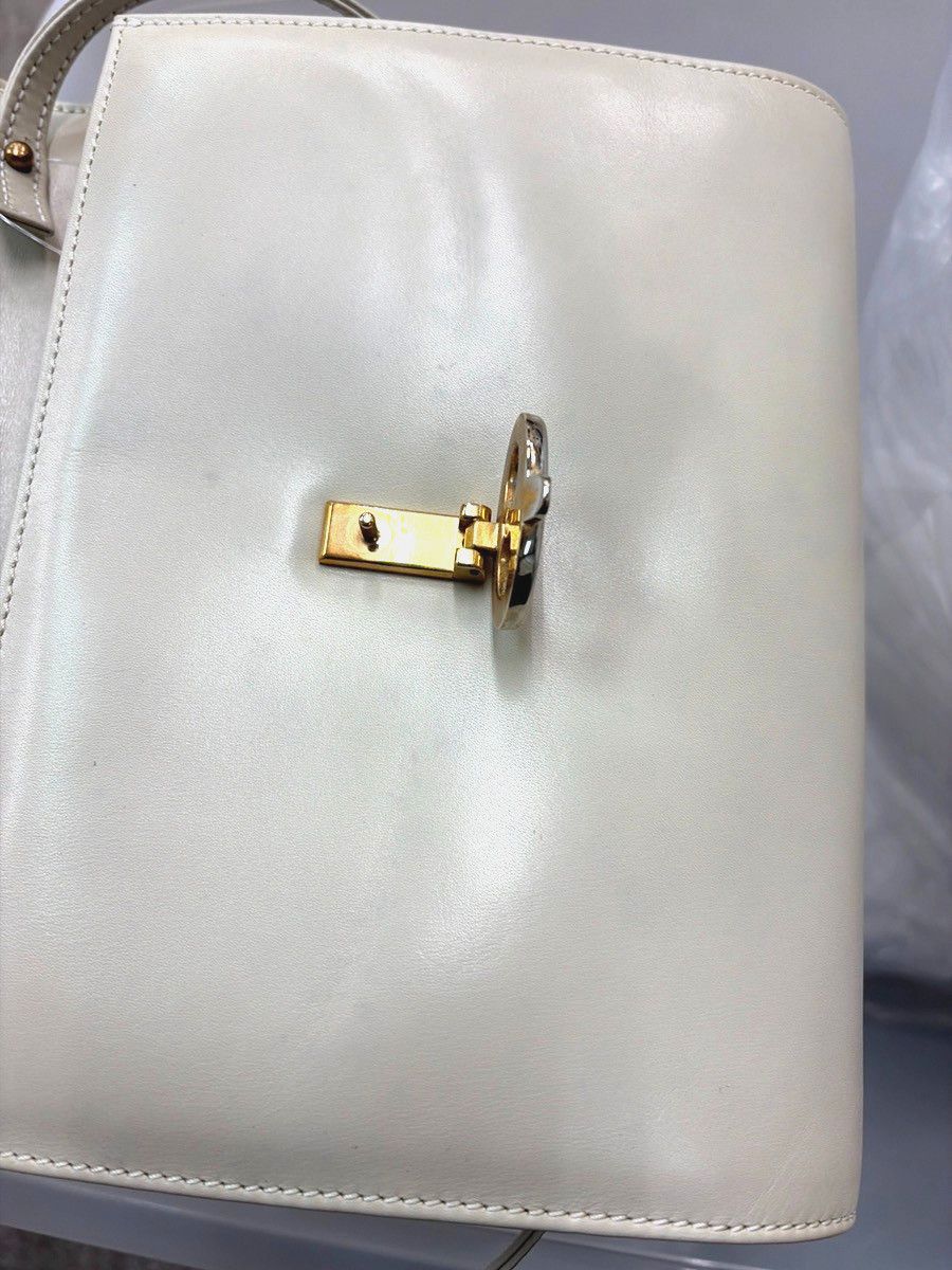 Celine Celine Vintage Triomphe Flap Bag Leather Size ONE SIZE - 19 Thumbnail