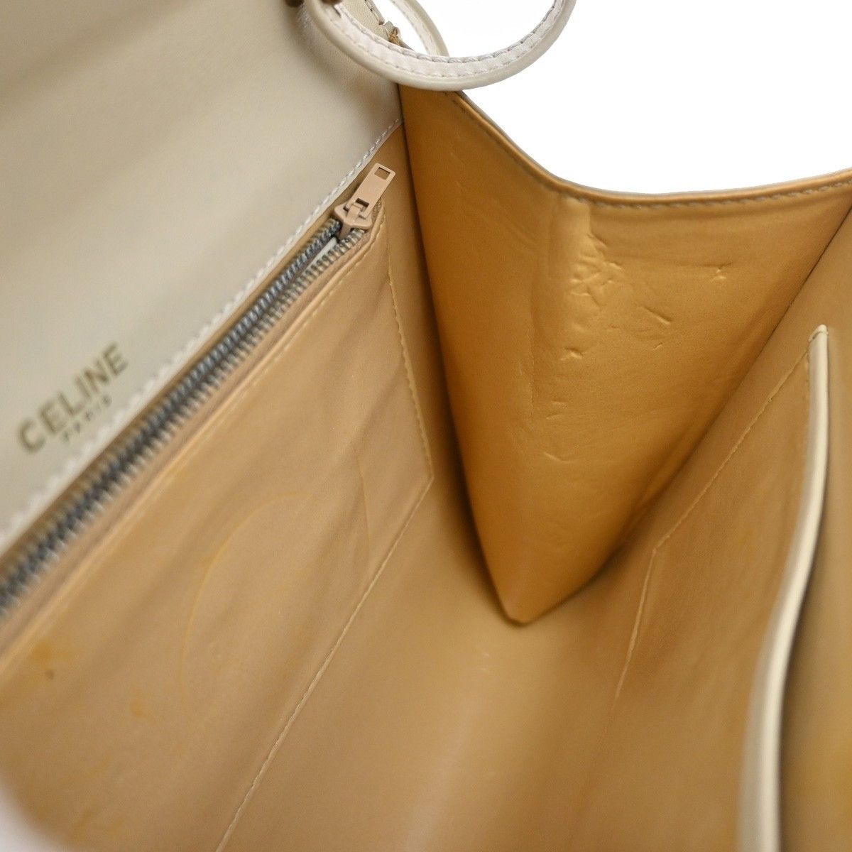 Celine Celine Vintage Triomphe Flap Bag Leather Size ONE SIZE - 13 Thumbnail