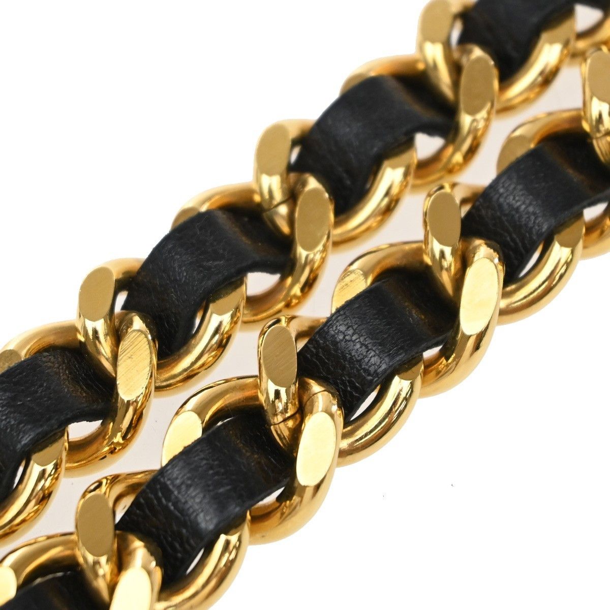 Chanel Chanel Vintage Medallion Chain Belt Metal and Leather Size ONE SIZE - 5 Thumbnail