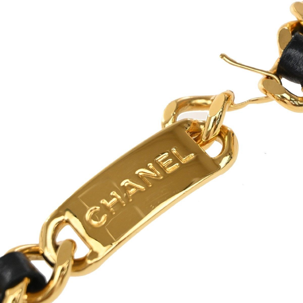 Chanel Chanel Vintage Medallion Chain Belt Metal and Leather Size ONE SIZE - 6 Thumbnail