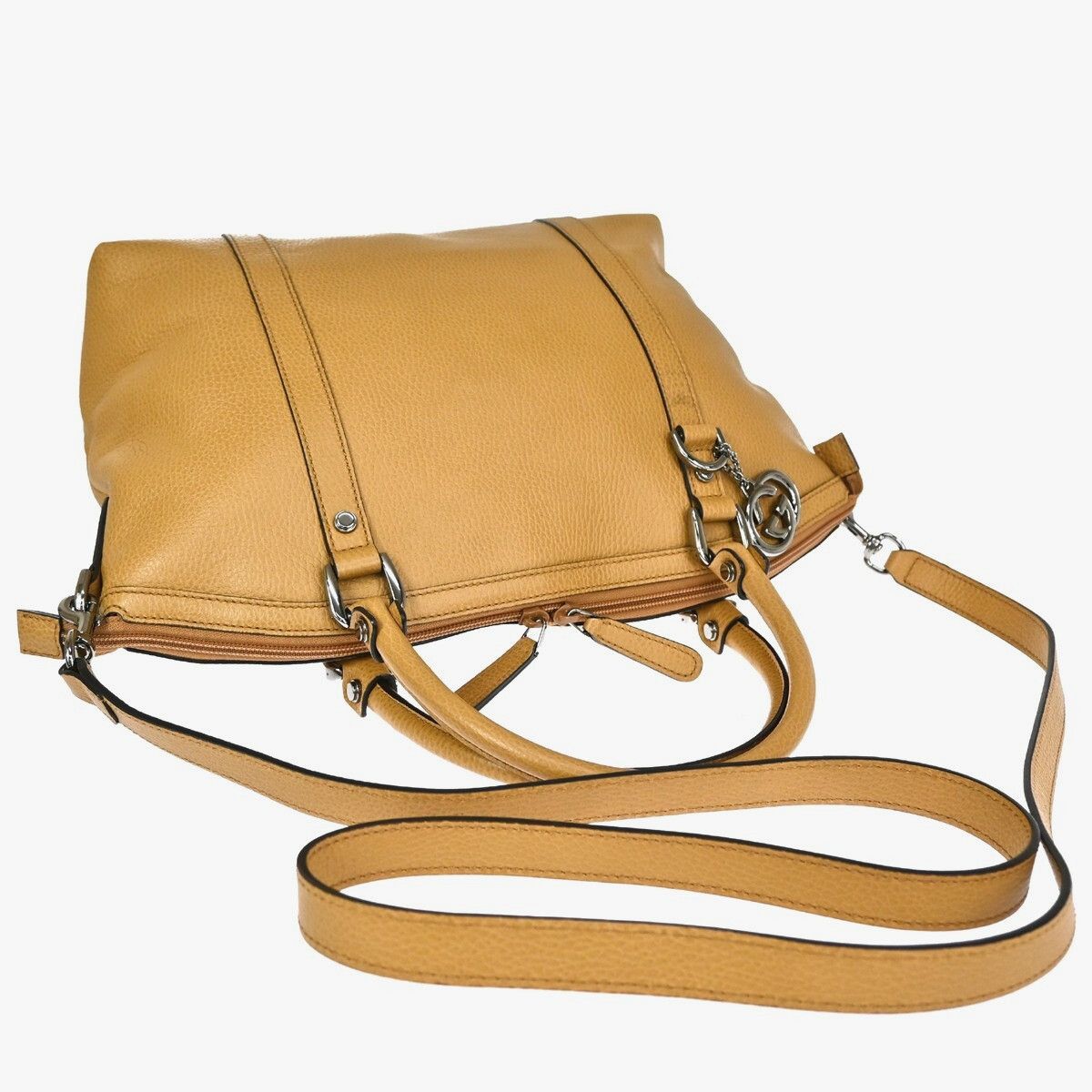 Gucci Gucci Britt Convertible Dome Satchel Leather Size ONE SIZE - 11 Thumbnail