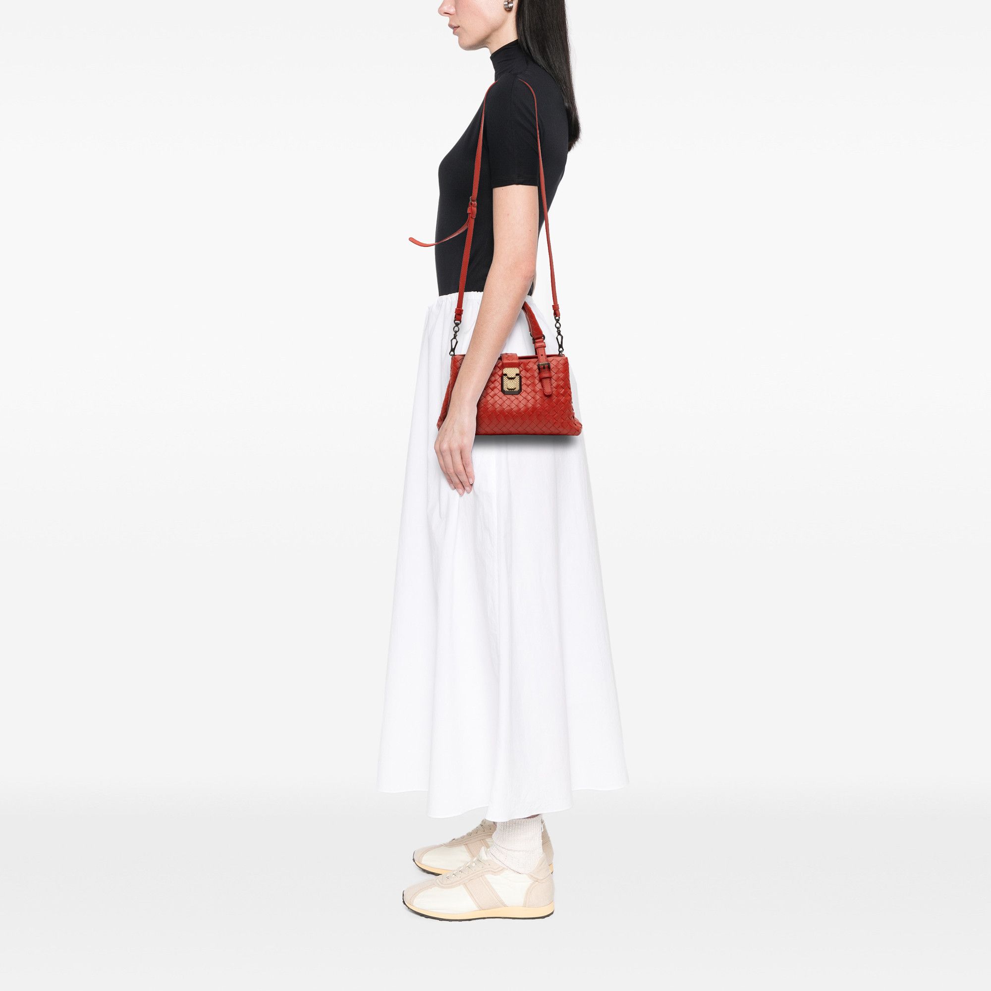Bottega Veneta Bottega Veneta Mini Nappa Intrecciato Roma Satchel Size ONE SIZE - 12 Thumbnail