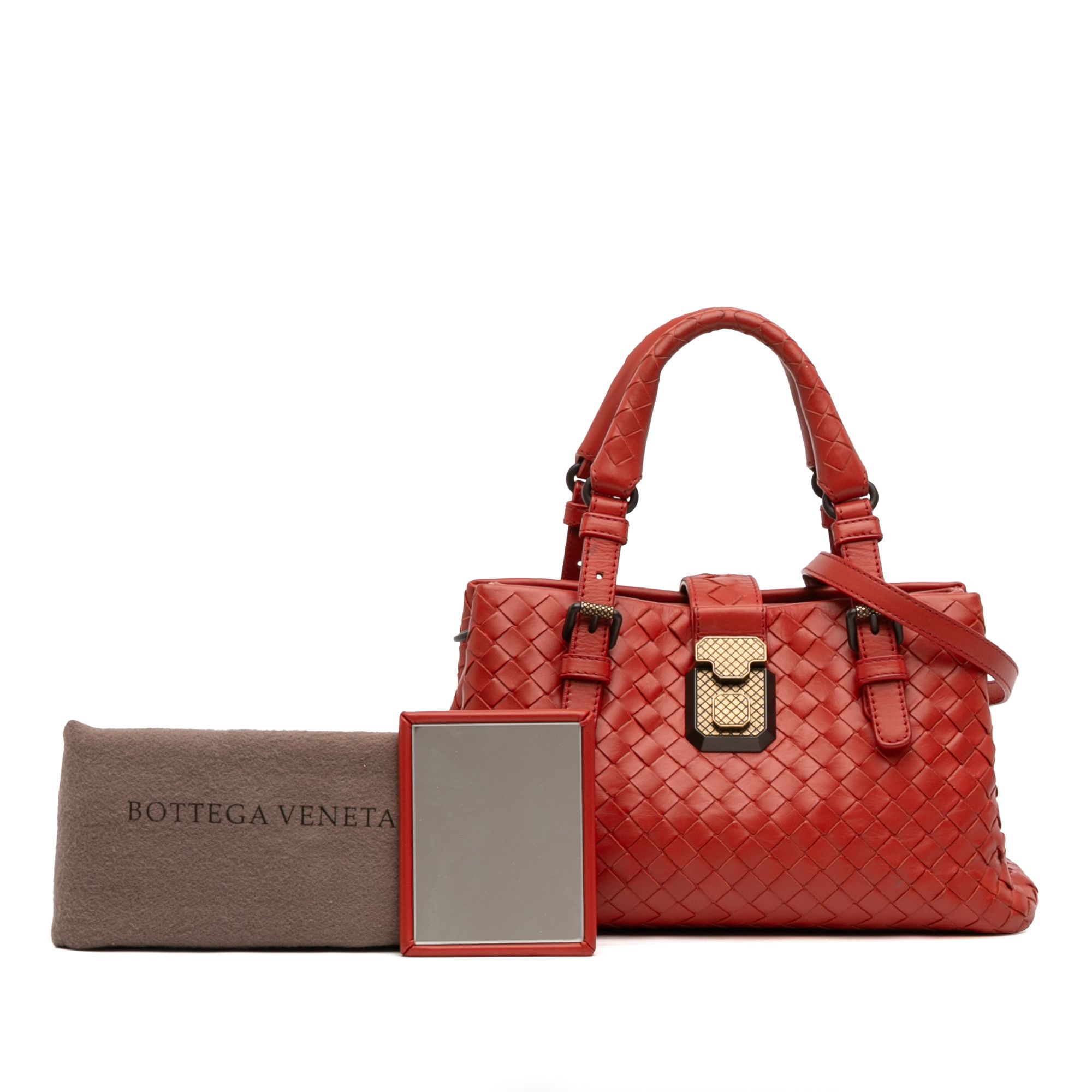 Bottega Veneta Bottega Veneta Mini Nappa Intrecciato Roma Satchel Size ONE SIZE - 13 Thumbnail