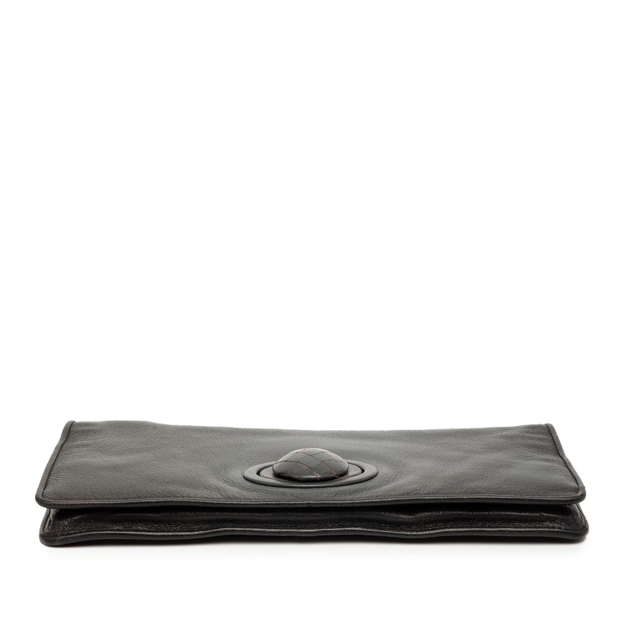 Bottega Veneta Bottega Veneta Leather Turn Lock Clutch Size ONE SIZE - 3 Thumbnail
