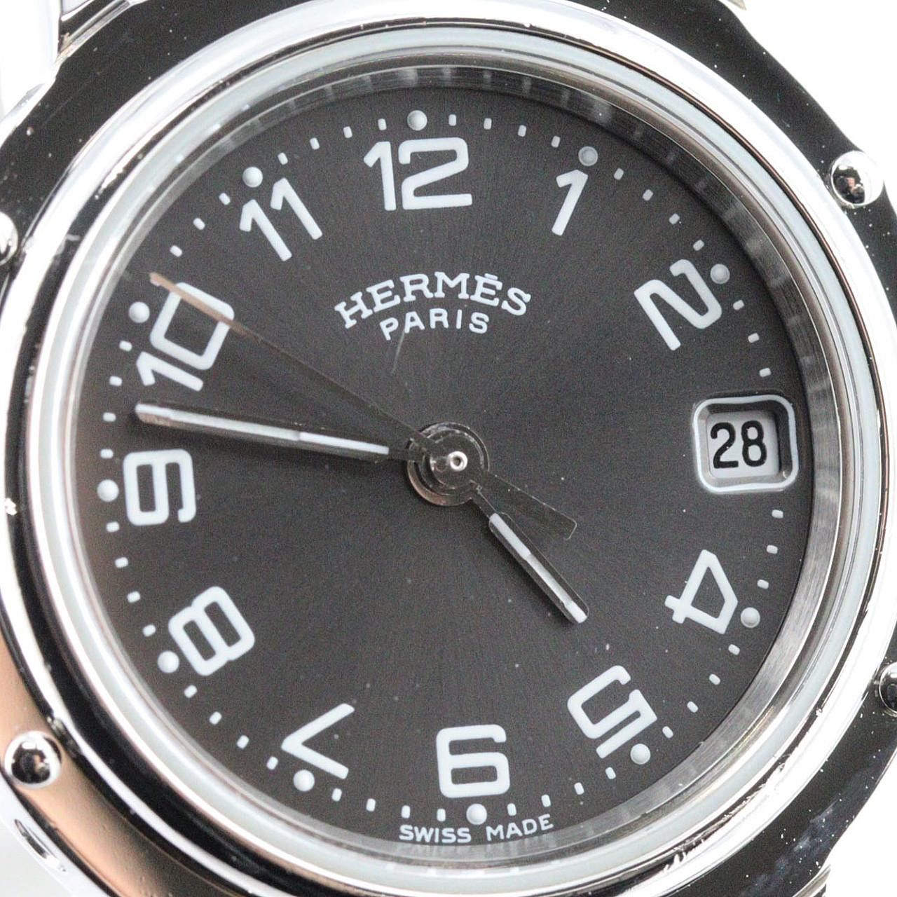 Hermes Hermes Hermès Clipper CL4.210 Stainless Steel Metal Quartz DUTY FREE for USA Size ONE SIZE - 8 Thumbnail