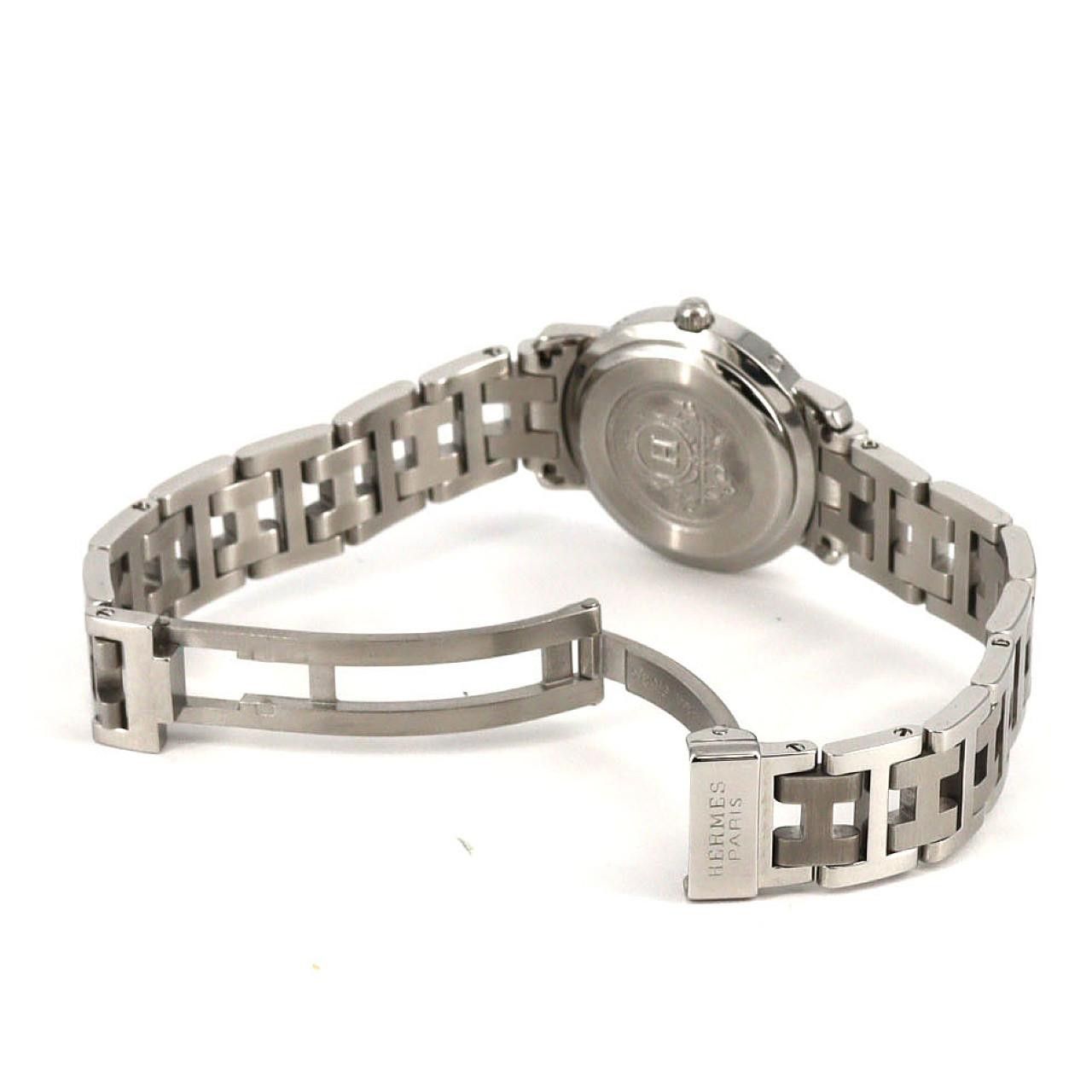 Hermes Hermes Hermès Clipper CL4.210 Stainless Steel Metal Quartz DUTY FREE for USA Size ONE SIZE - 7 Thumbnail