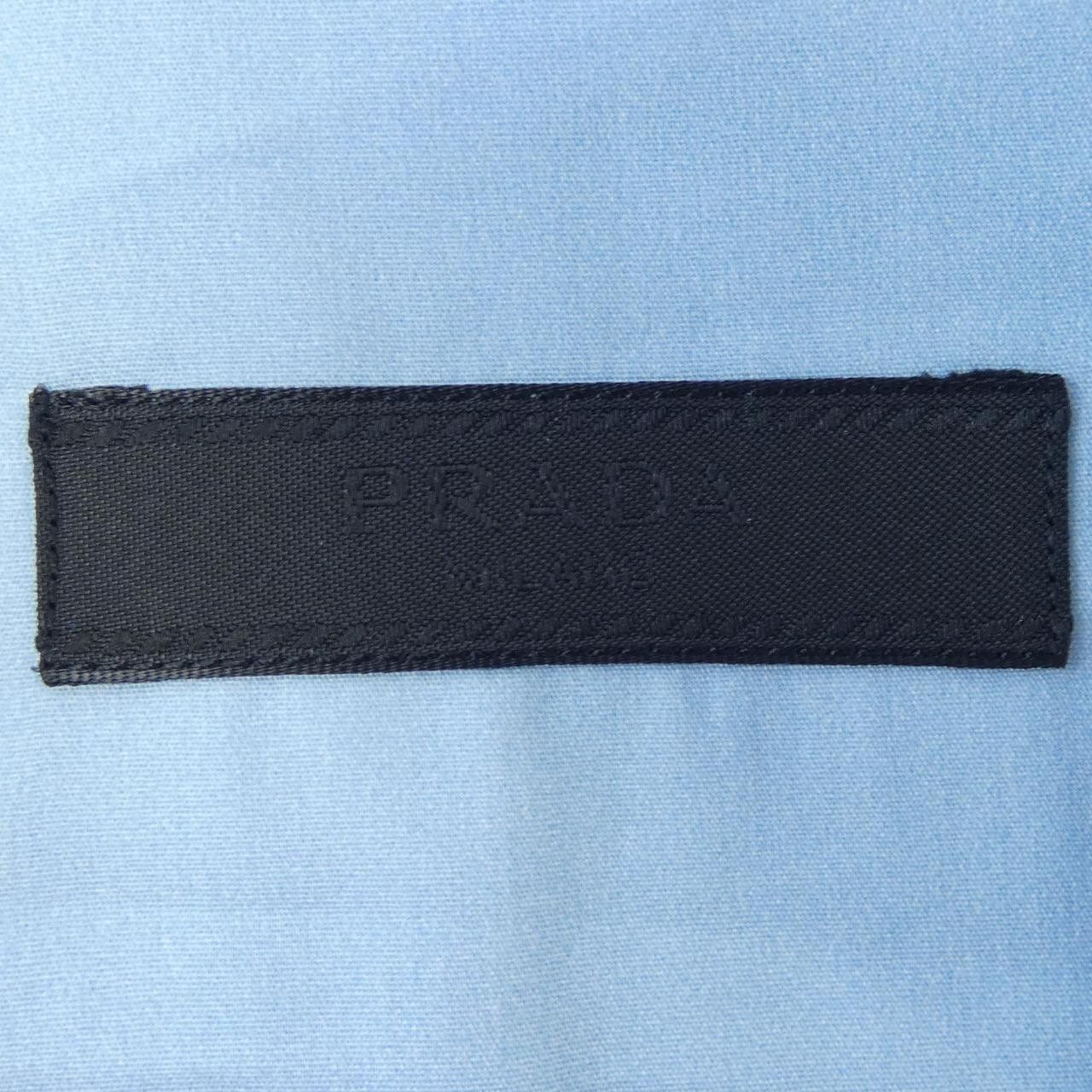 Prada Prada Prada S/S Shirt Cotton Tops UCS295 S172 1NZ4 DUTY FREE for USA Size ONE SIZE - 4 Thumbnail