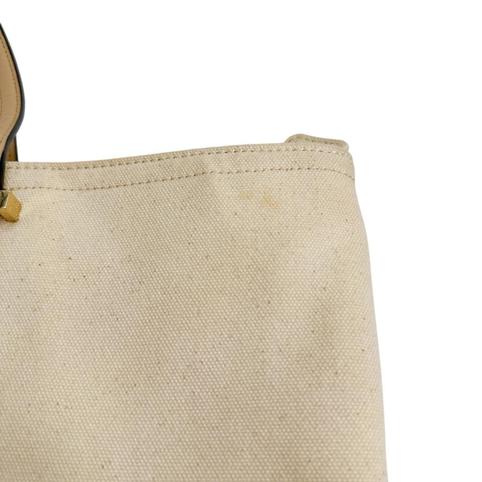 Kate Spade Kate Spade Big Logo Canvas Tote Bag PXRU6572 108 Beige Size ONE SIZE - 12 Thumbnail
