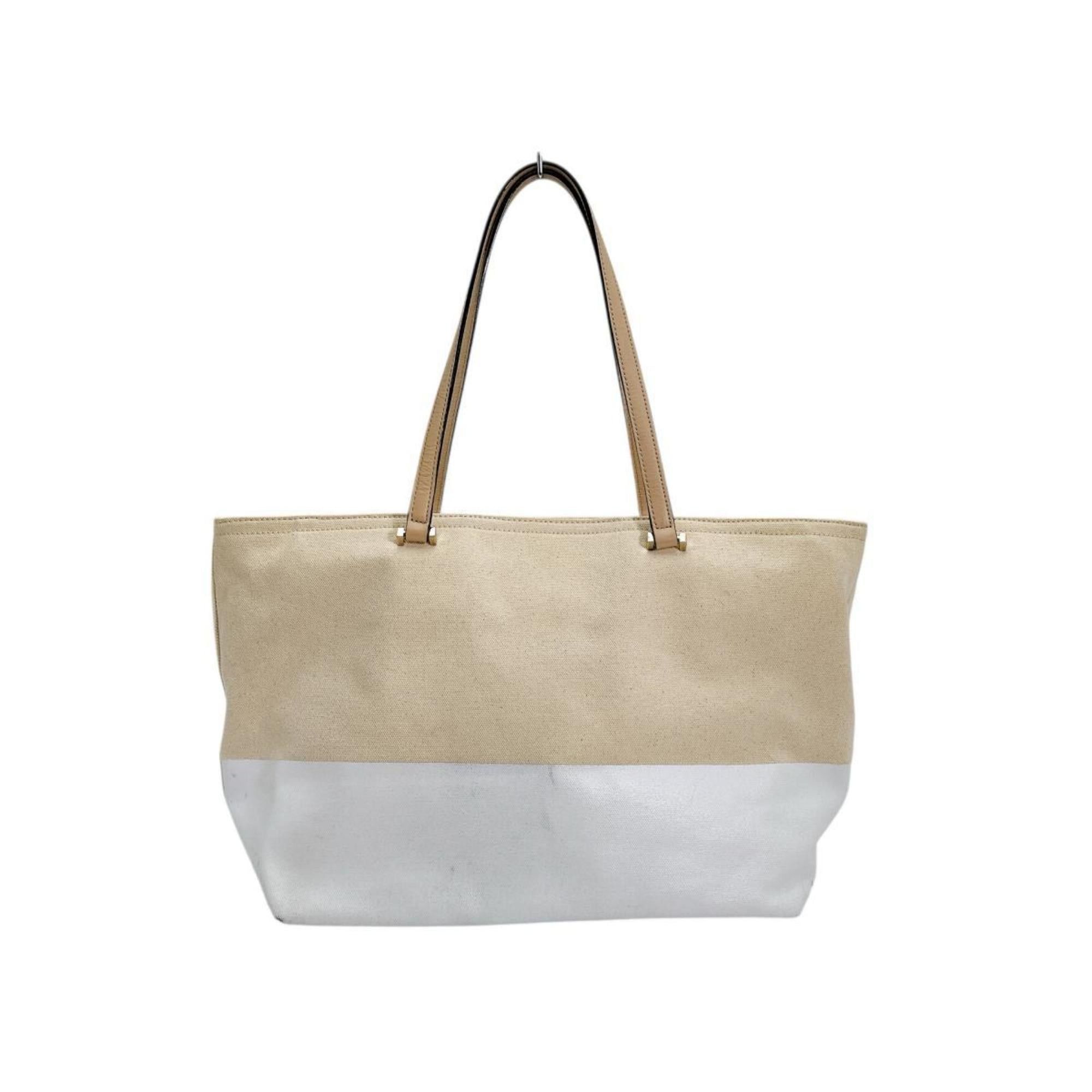Kate Spade Kate Spade Big Logo Canvas Tote Bag PXRU6572 108 Beige Size ONE SIZE - 2 Thumbnail