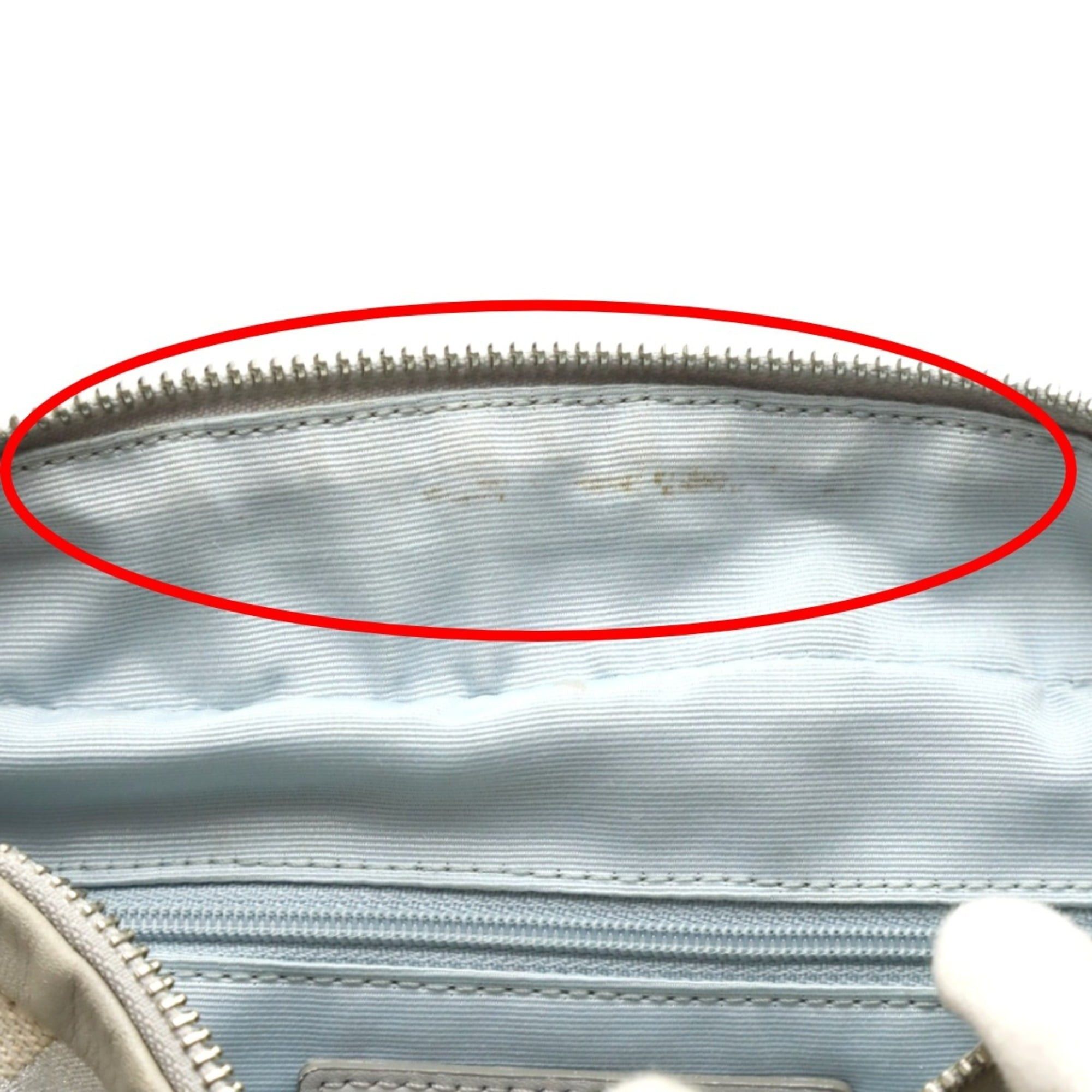Coach Coach Op Art Glitter Leather One-Shoulder Parka Shoulder Bag 13507 Silver/Gray Size ONE SIZE - 16 Thumbnail