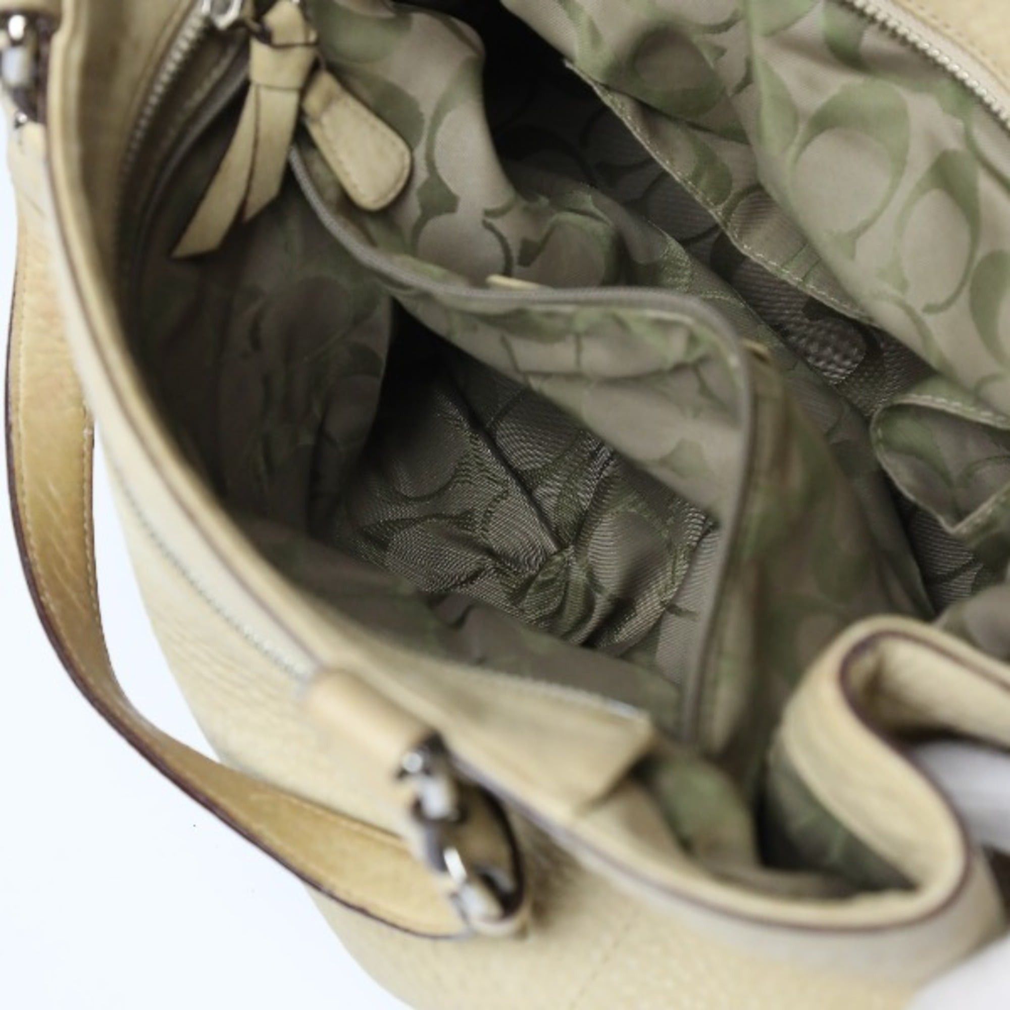 コーチ 5056 トートバッグ ベージュ  COACH  レザー Coach Coach 5056 Beige Leather Tote Bag Handbag | Grailed