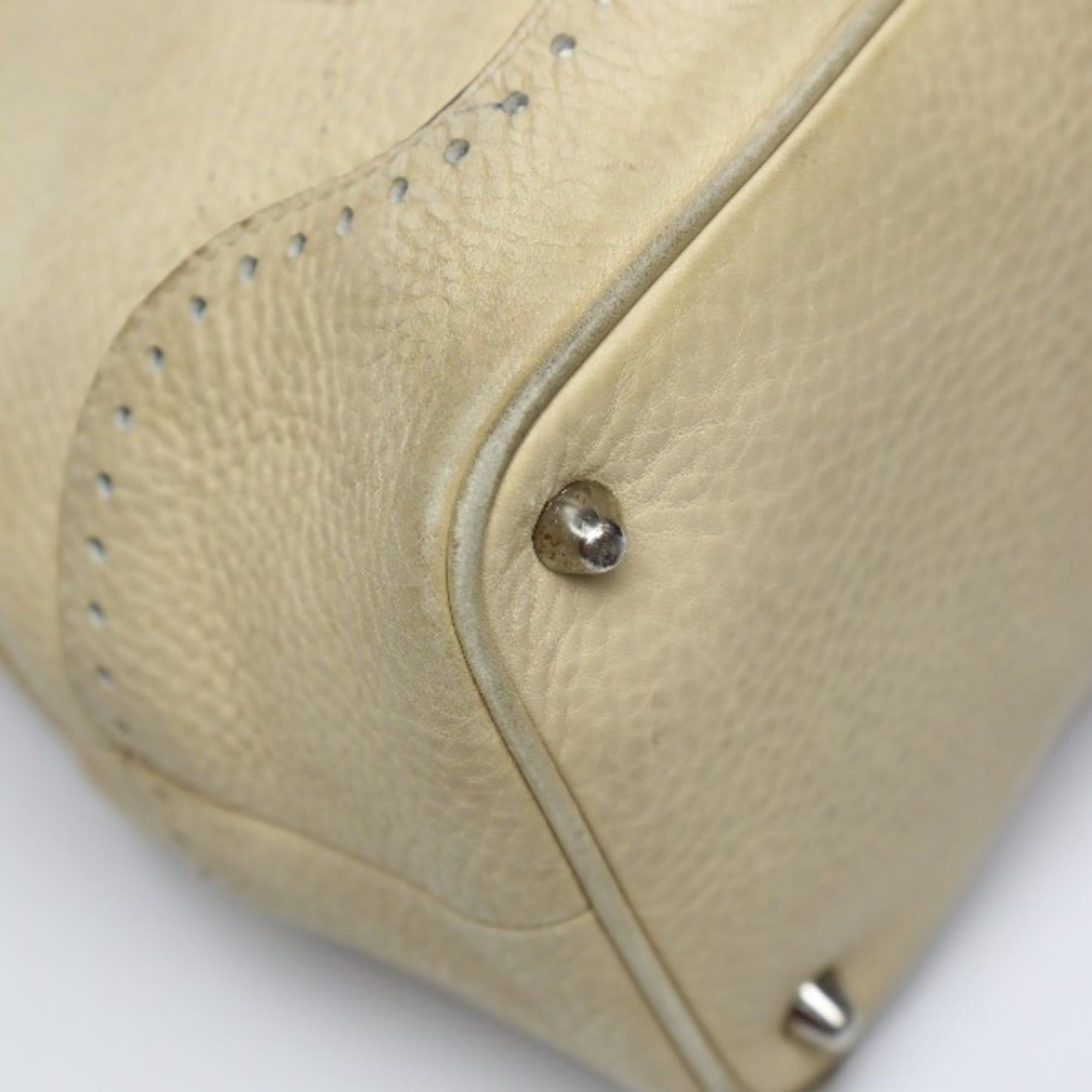 Coach Coach 5056 Beige Leather Tote Bag Handbag Size ONE SIZE - 8 Thumbnail