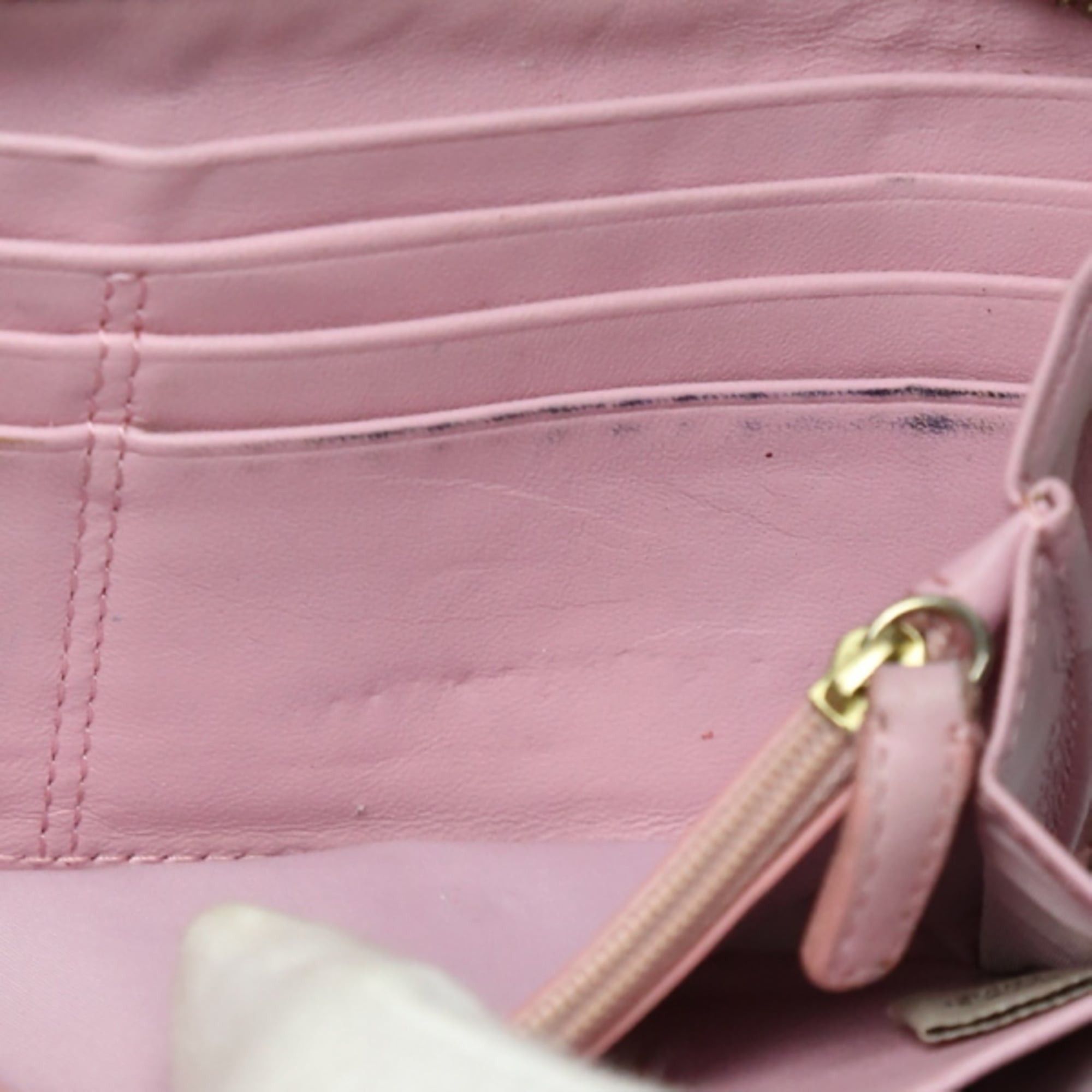 Coach Coach Signature Zip-Around Leather Long Wallet in Beige Size ONE SIZE - 9 Thumbnail