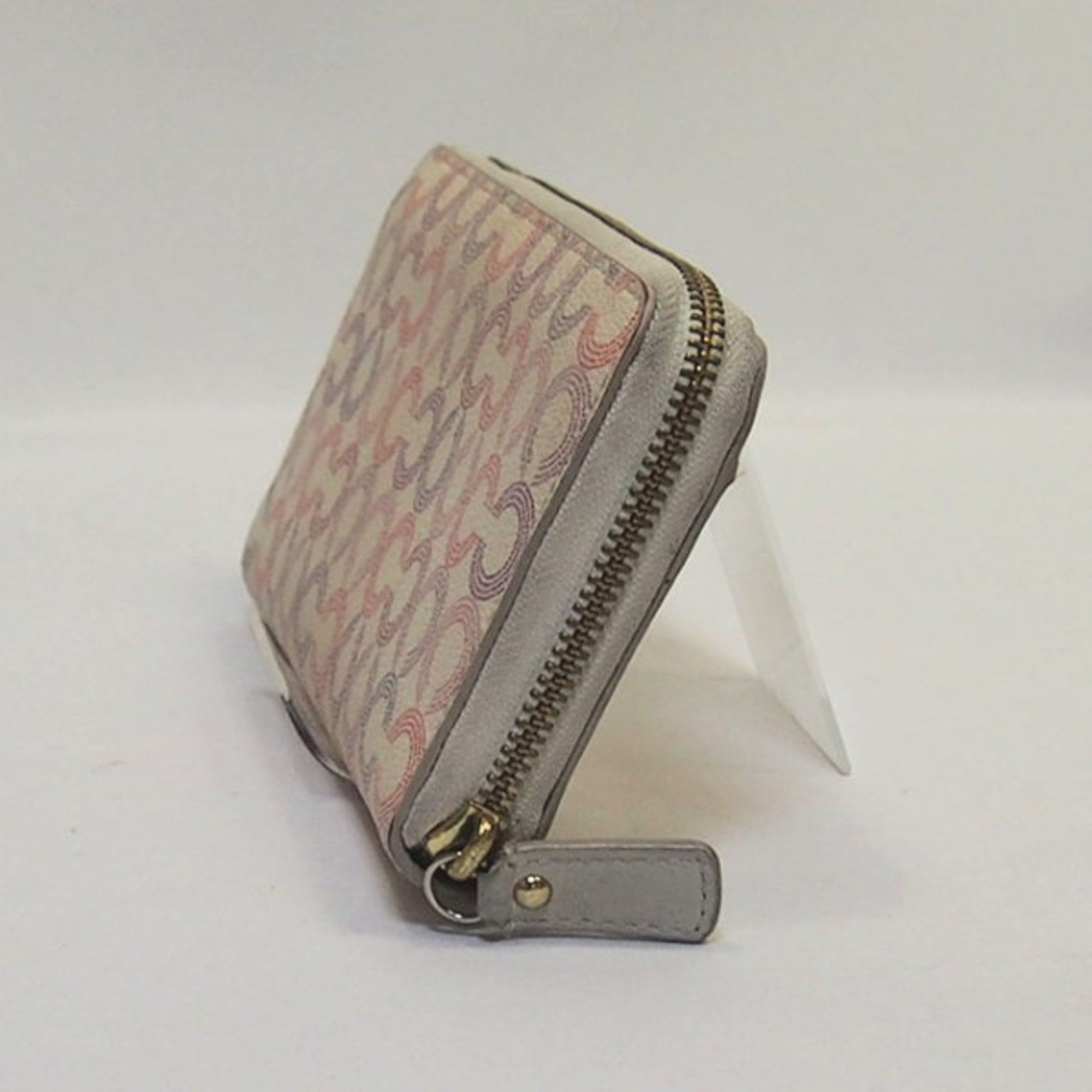 Coach Coach Signature Zip-Around Leather Long Wallet in Beige Size ONE SIZE - 3 Thumbnail