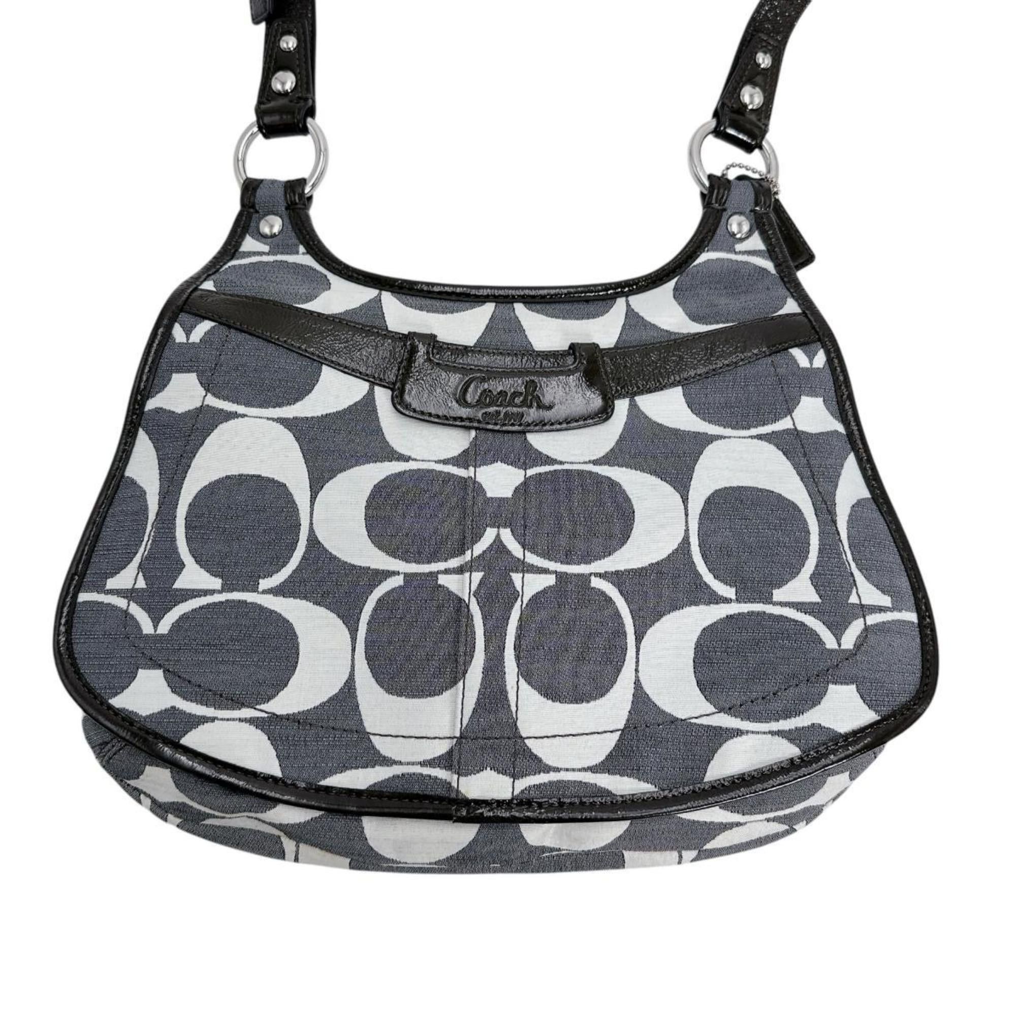 Coach Coach Signature Canvas Shoulder Bag, Crossbody, Gray, 10869-13292 Size ONE SIZE - 2 Thumbnail