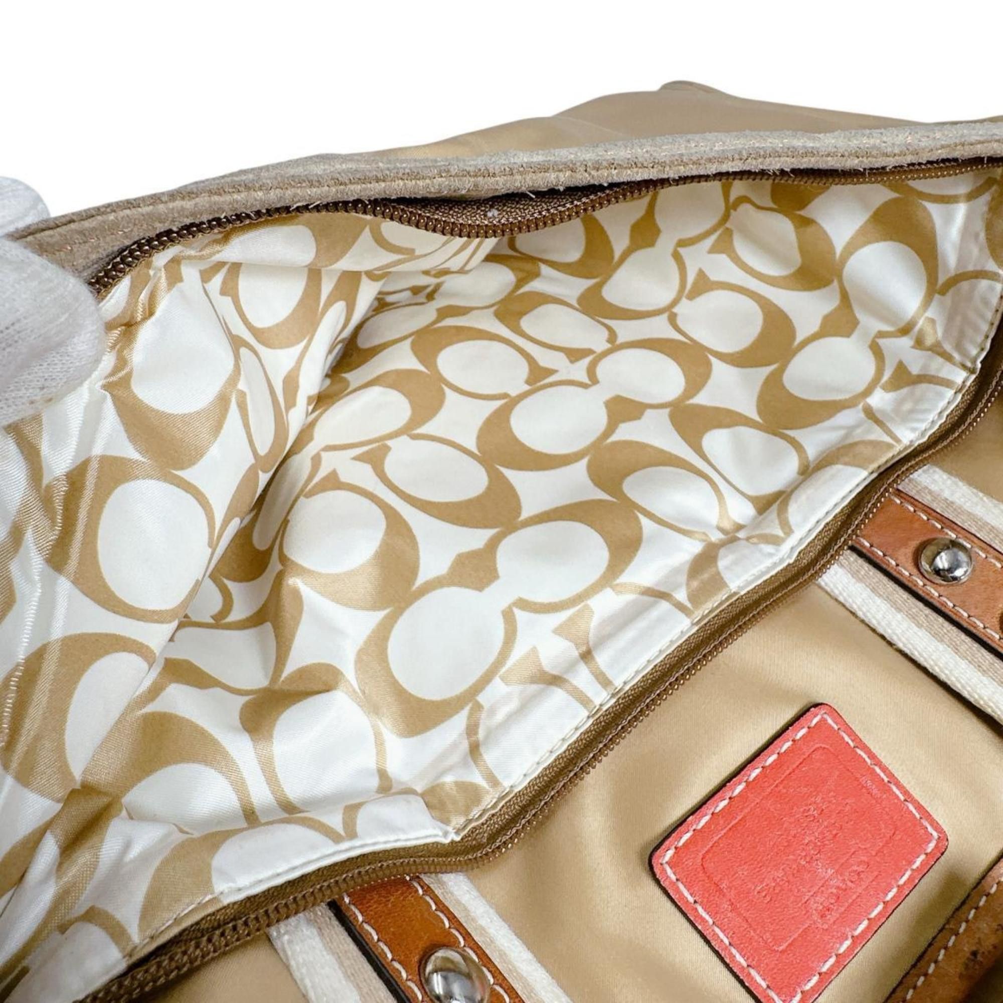 Coach Coach Signature Nylon Tote Bag in Gold (MO682-10663) Size ONE SIZE - 15 Thumbnail