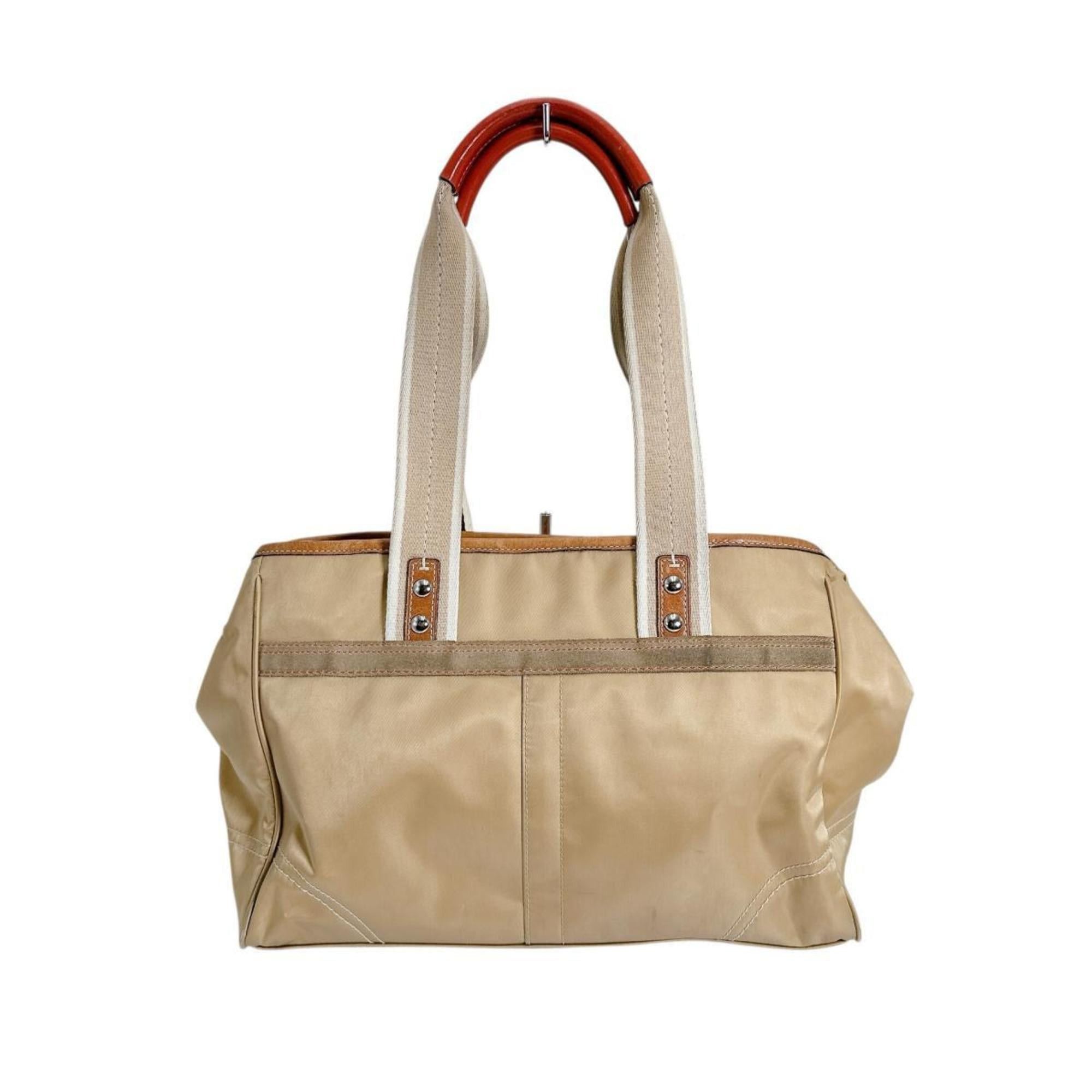 Coach Coach Signature Nylon Tote Bag in Gold (MO682-10663) Size ONE SIZE - 2 Thumbnail