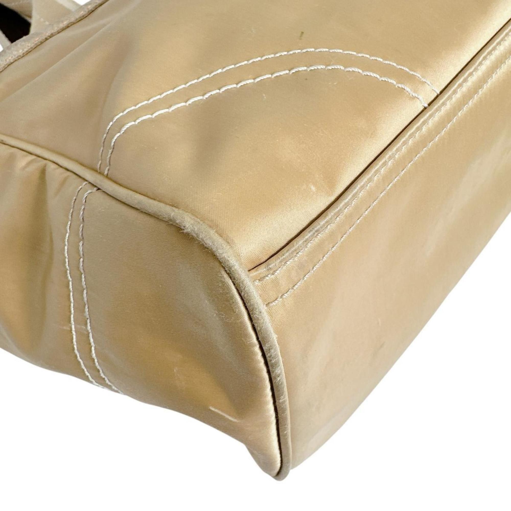 Coach Coach Signature Nylon Tote Bag in Gold (MO682-10663) Size ONE SIZE - 6 Thumbnail