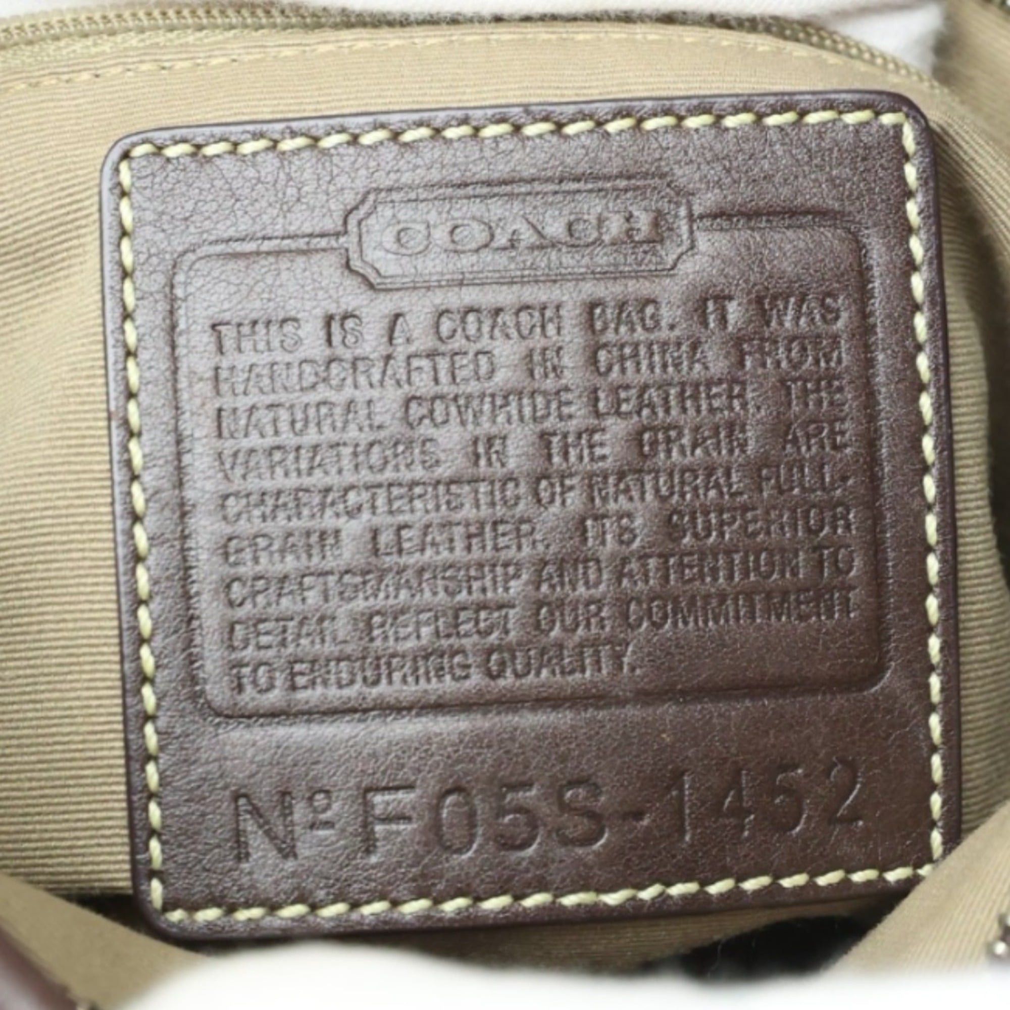 Coach Coach Leather Soft Duffle Shoulder Bag, Crossbody, 1452, Dark Brown Size ONE SIZE - 20 Thumbnail