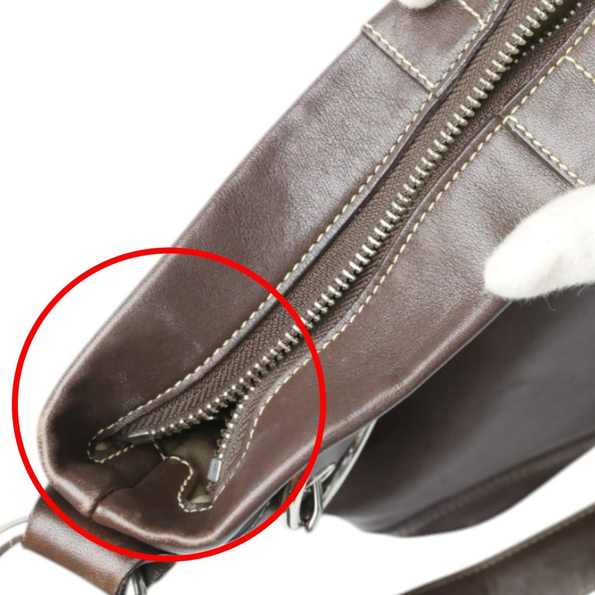 Coach Coach Leather Soft Duffle Shoulder Bag, Crossbody, 1452, Dark Brown Size ONE SIZE - 13 Thumbnail