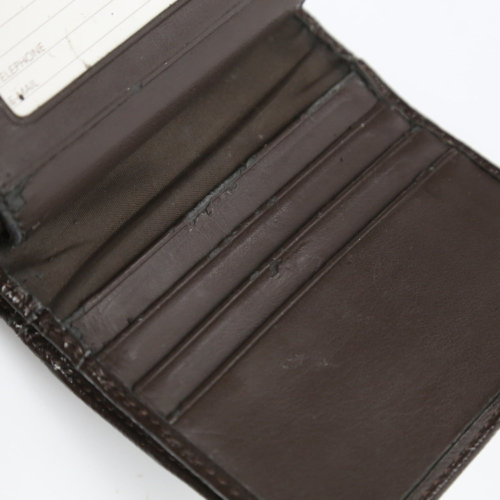 Coach Coach bifold wallet in signature canvas and patent leather with a round zipper, brown Size ONE SIZE - 9 Thumbnail